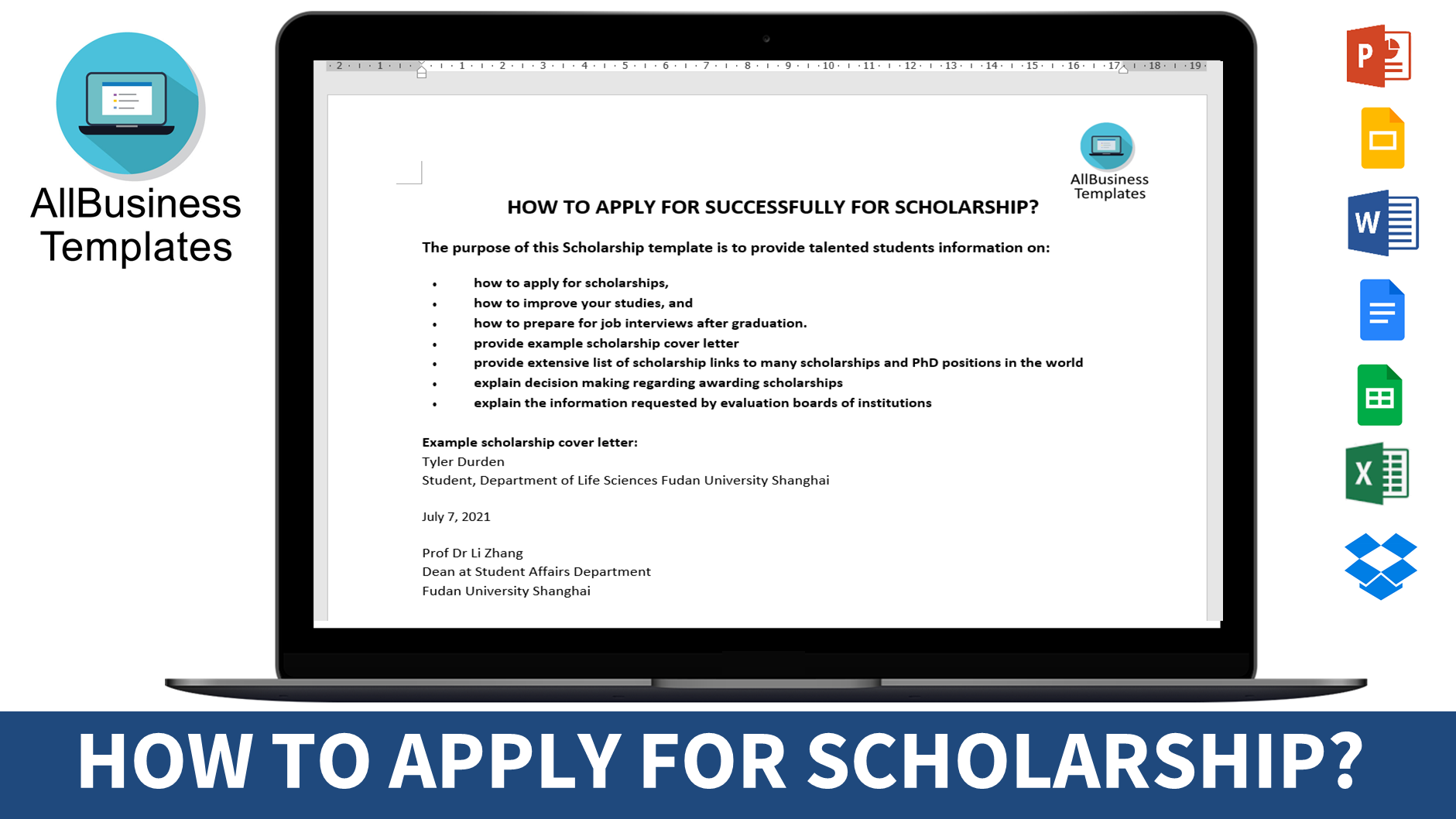 cover letter how to apply successfully for scholarships in 2023 Hauptschablonenbild