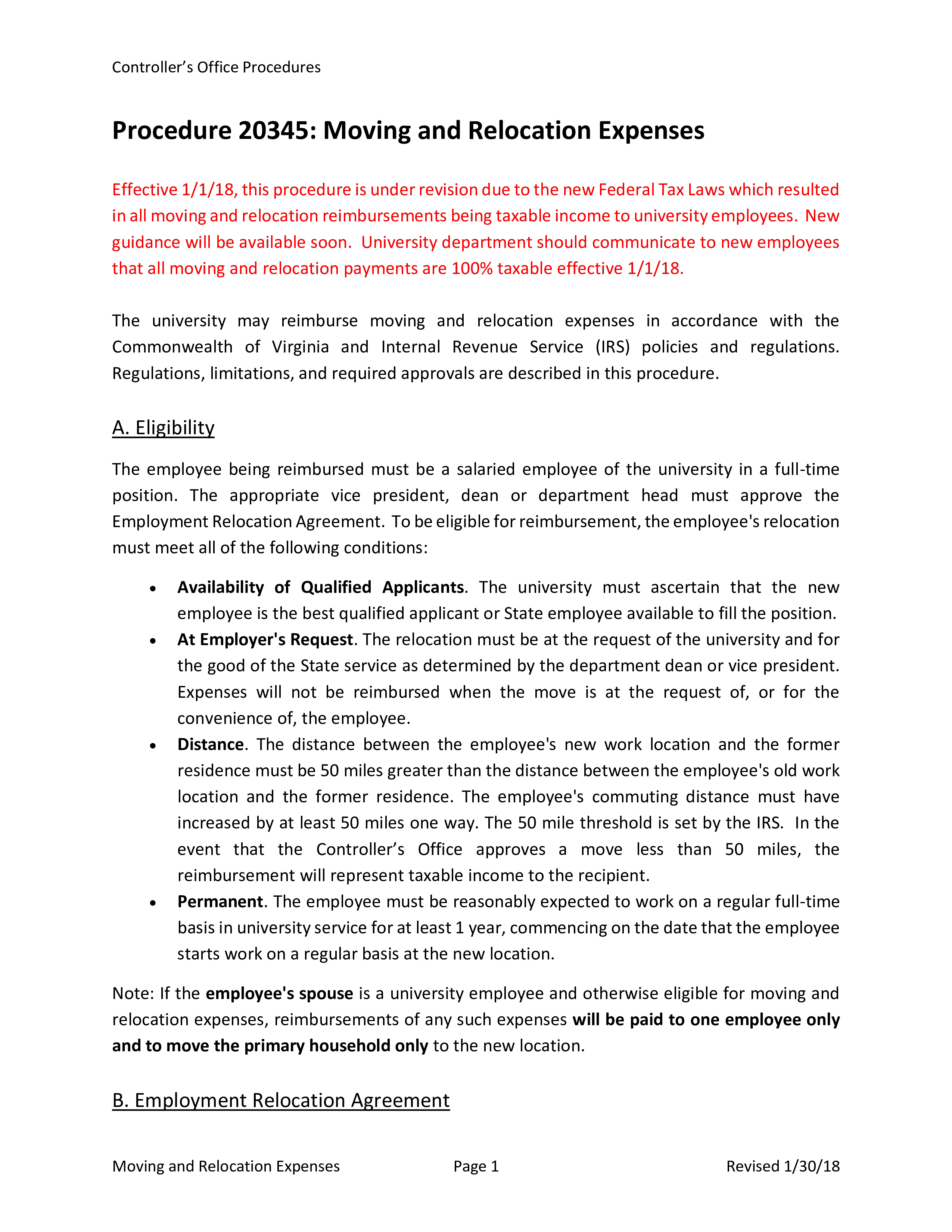 Relocation Agreement sample Templates at