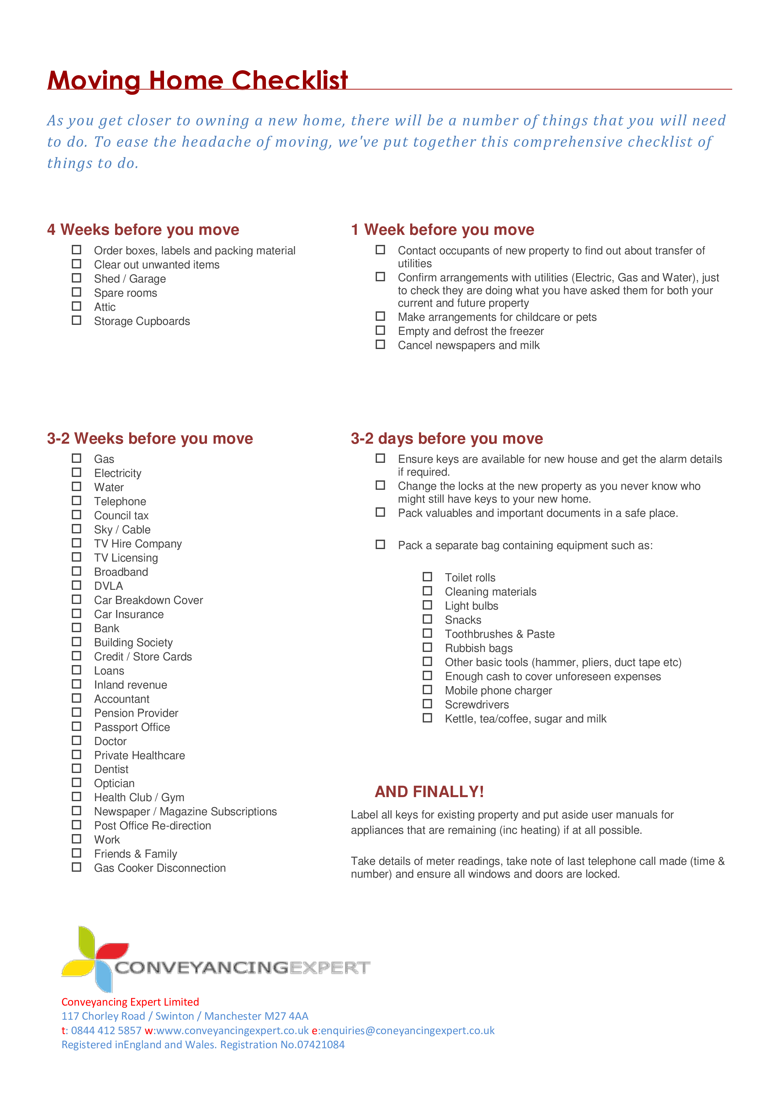 Moving Office Checklist Template from www.allbusinesstemplates.com