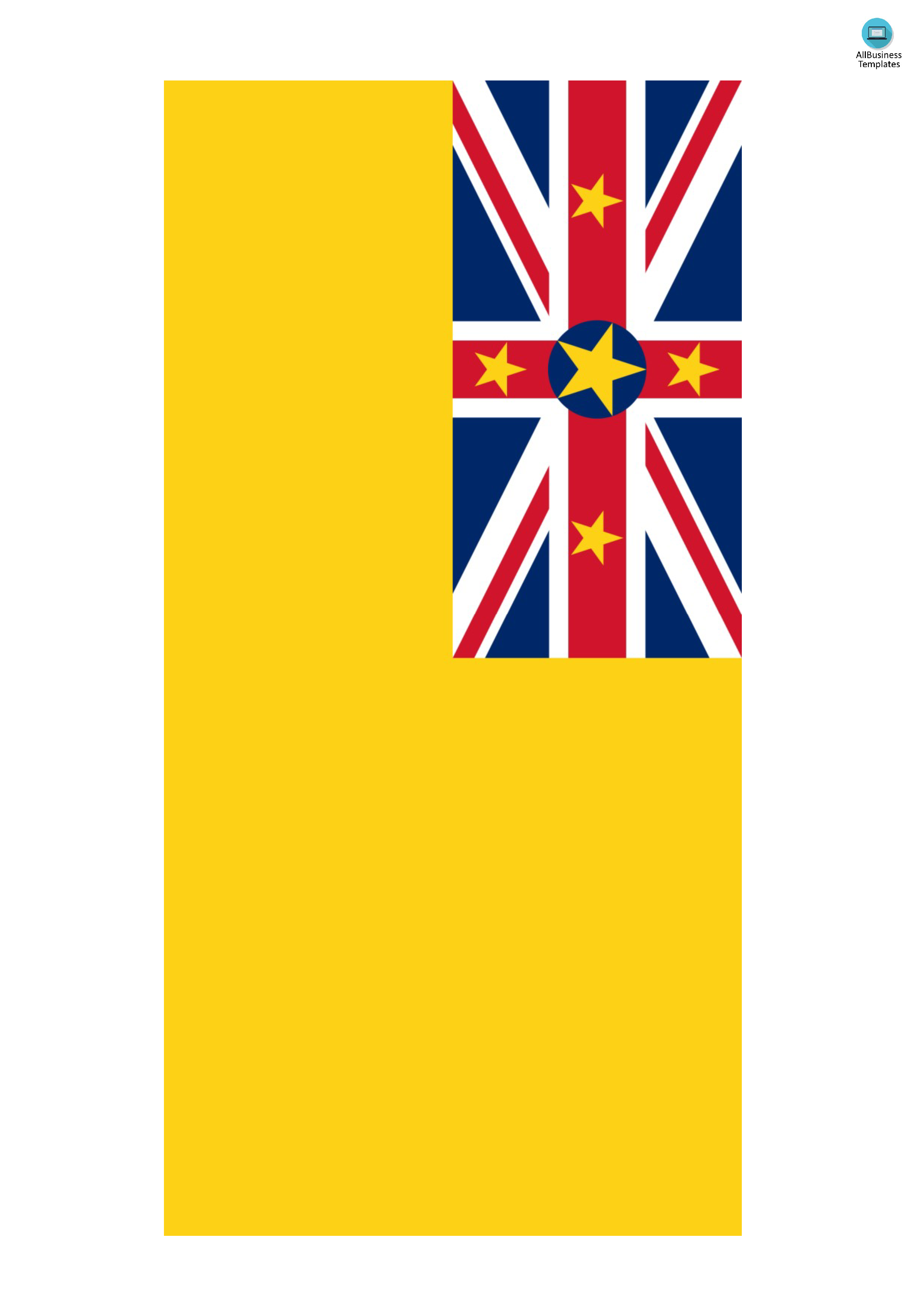 niue flag voorbeeld afbeelding 