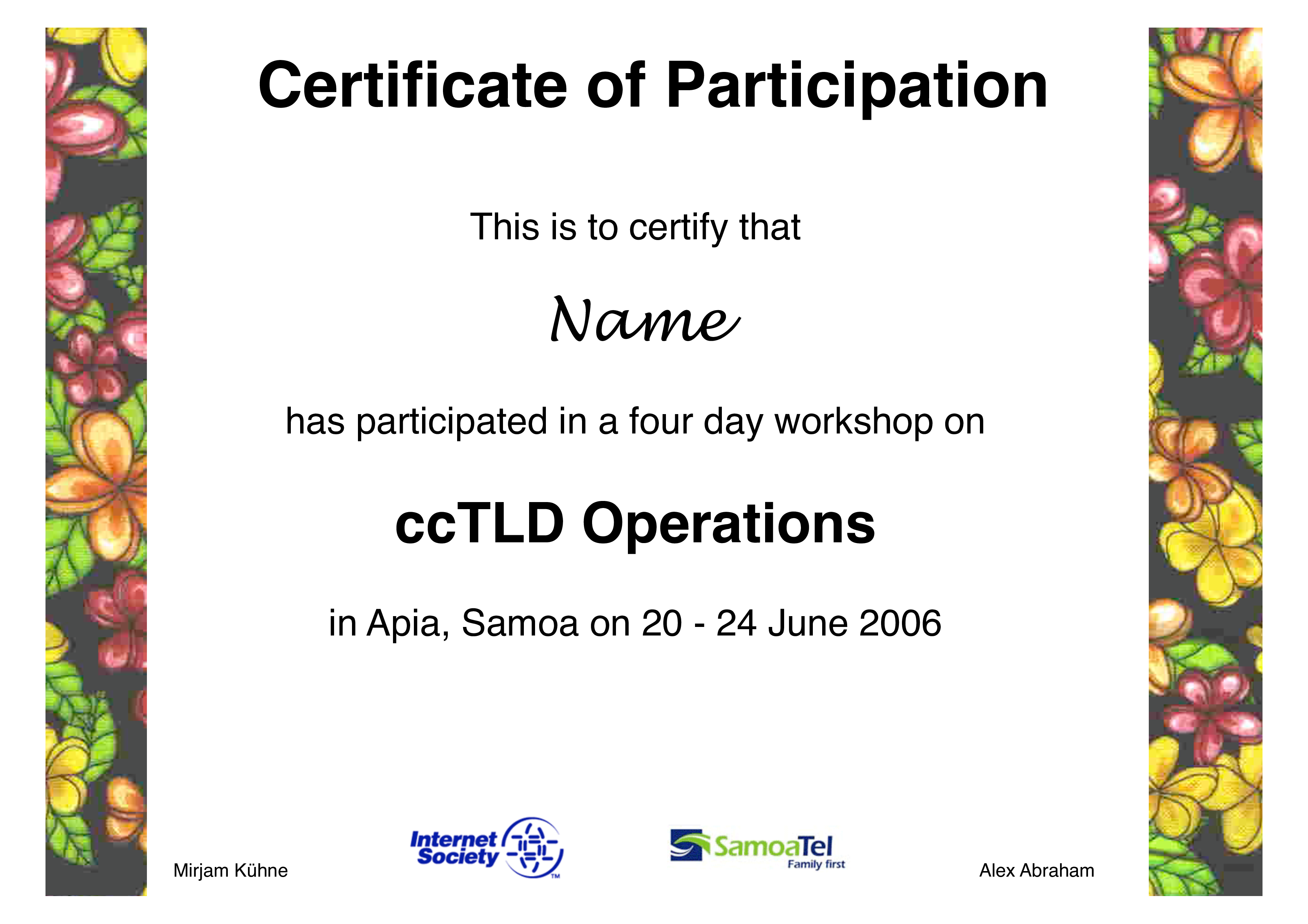 workshop participation certificate plantilla imagen principal