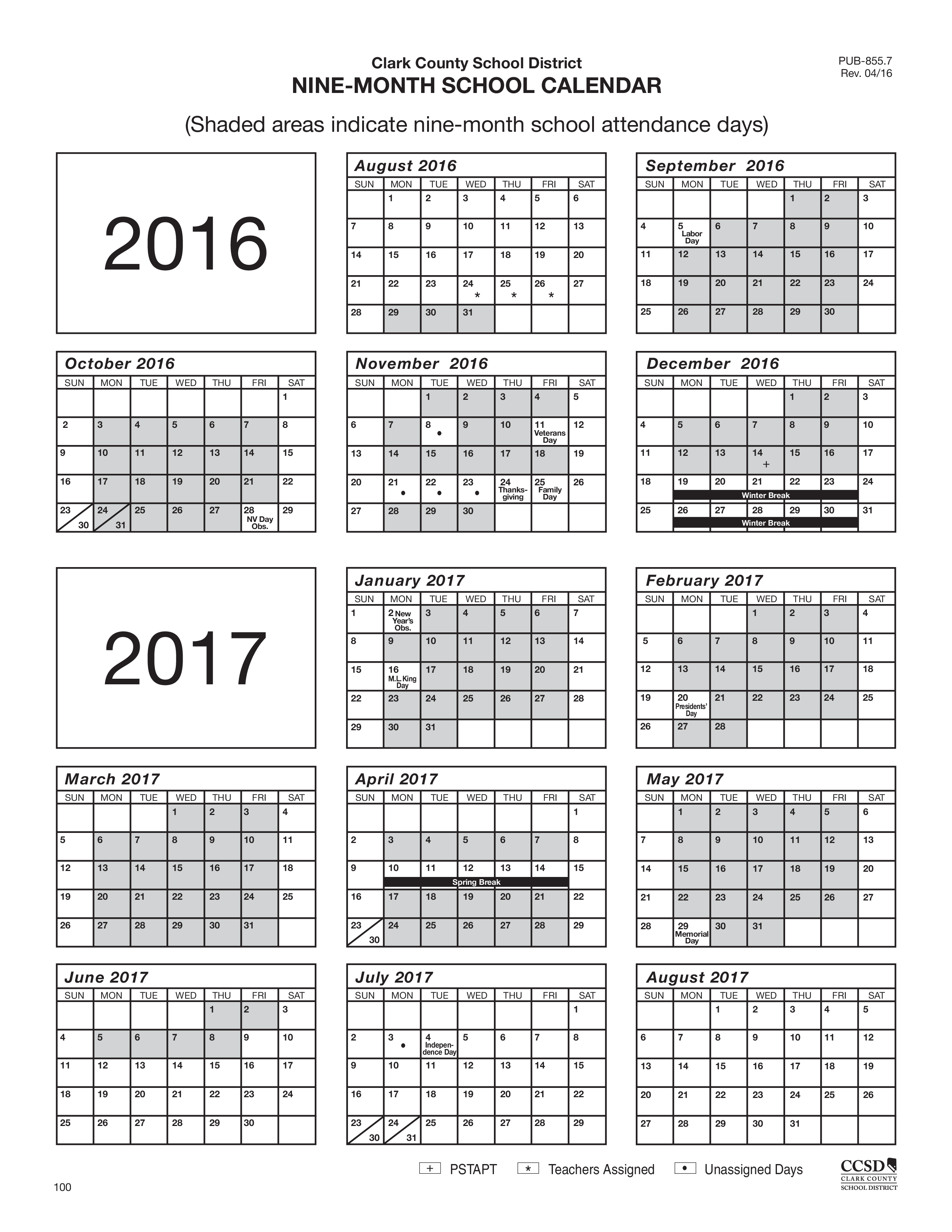 monthly calendar modèles