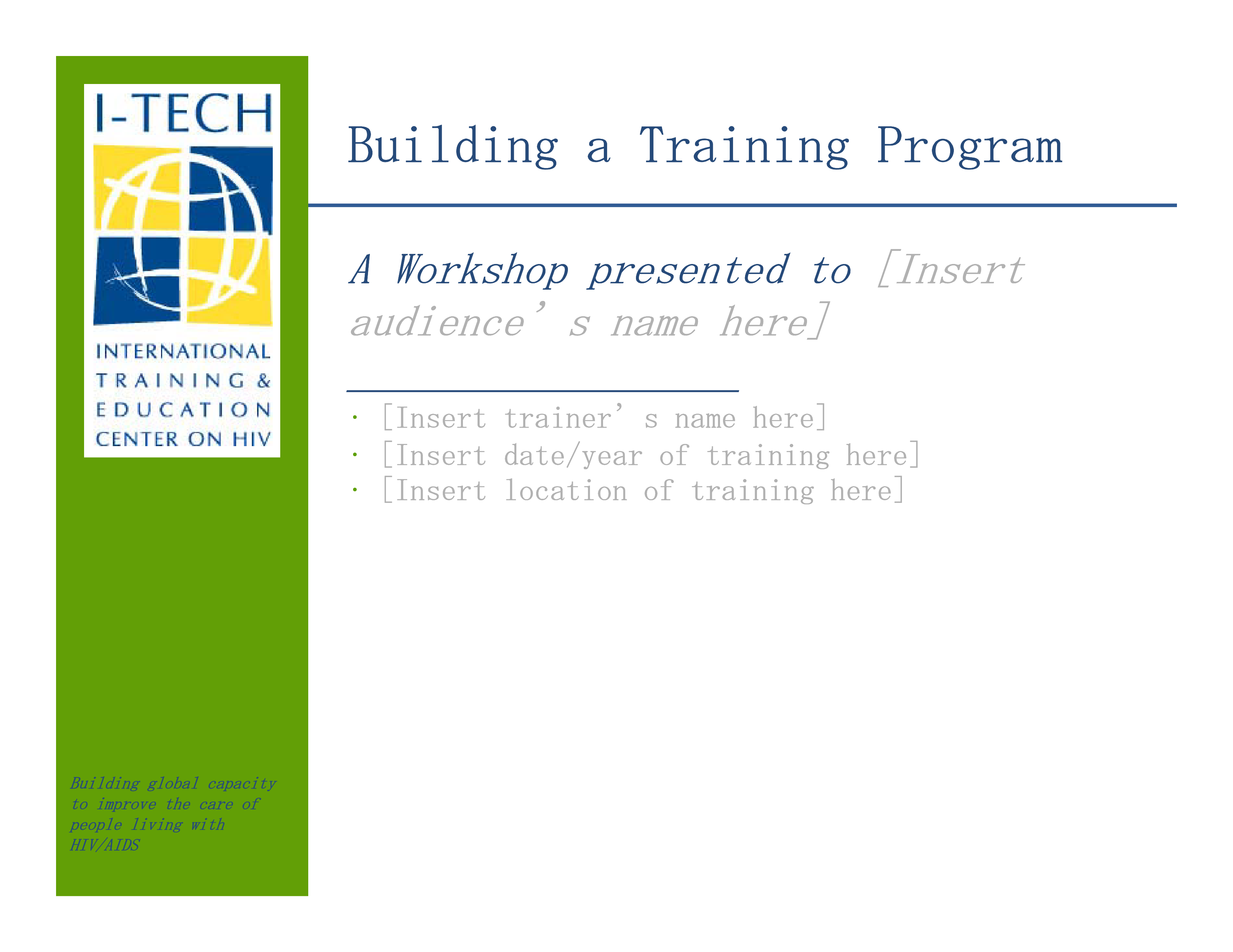 training program action plan modèles