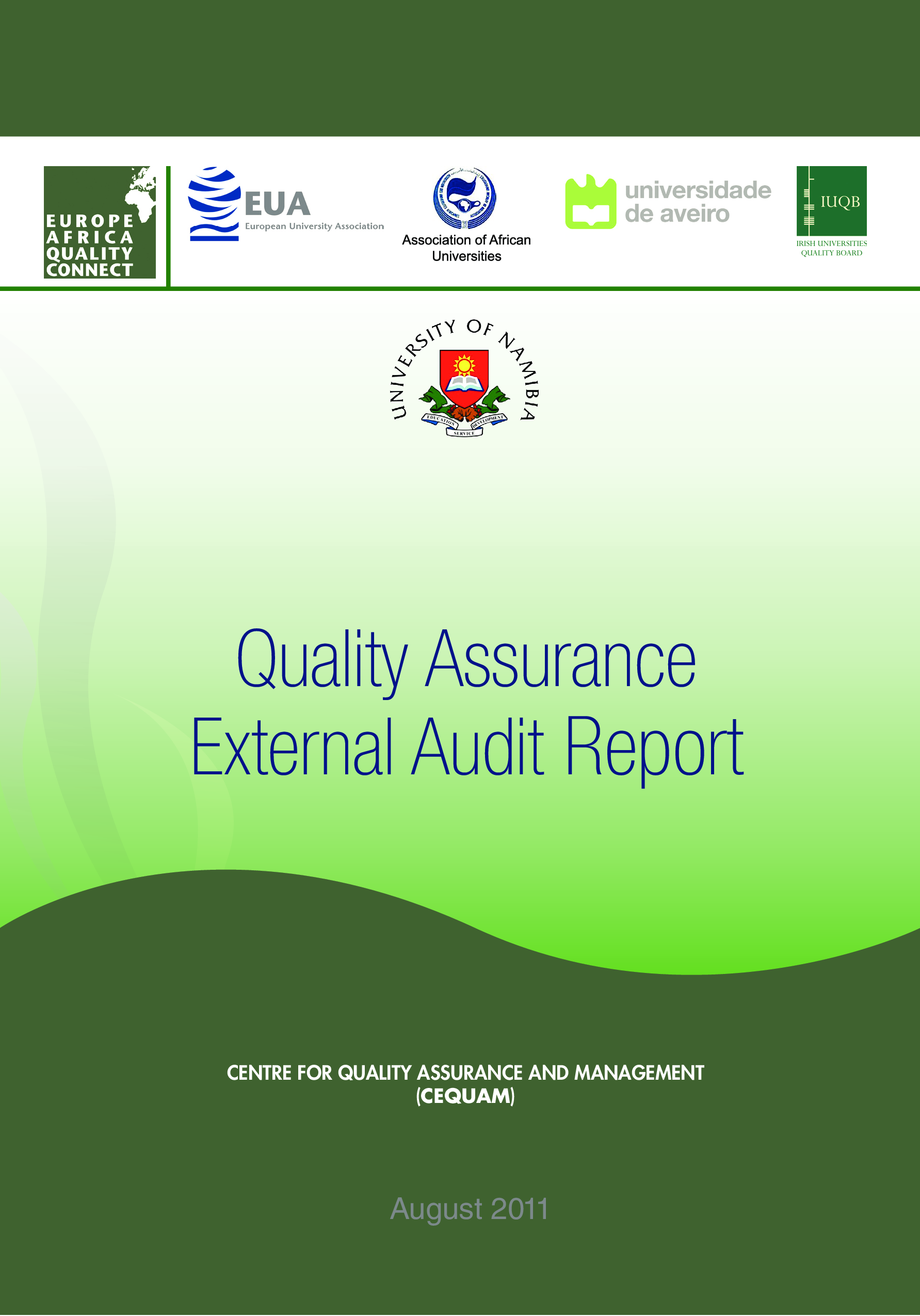 Quality Assurance Audit Report 模板