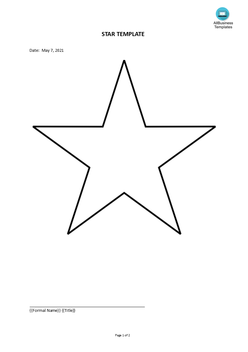 Star Template main image