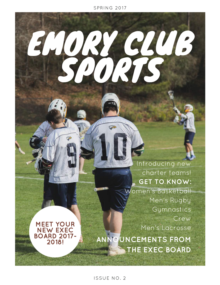 Emory Club Sports Newsletter main image