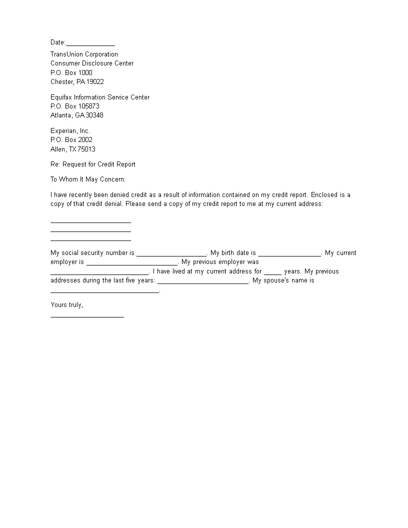 compelling rejection credit request letter voorbeeld afbeelding 