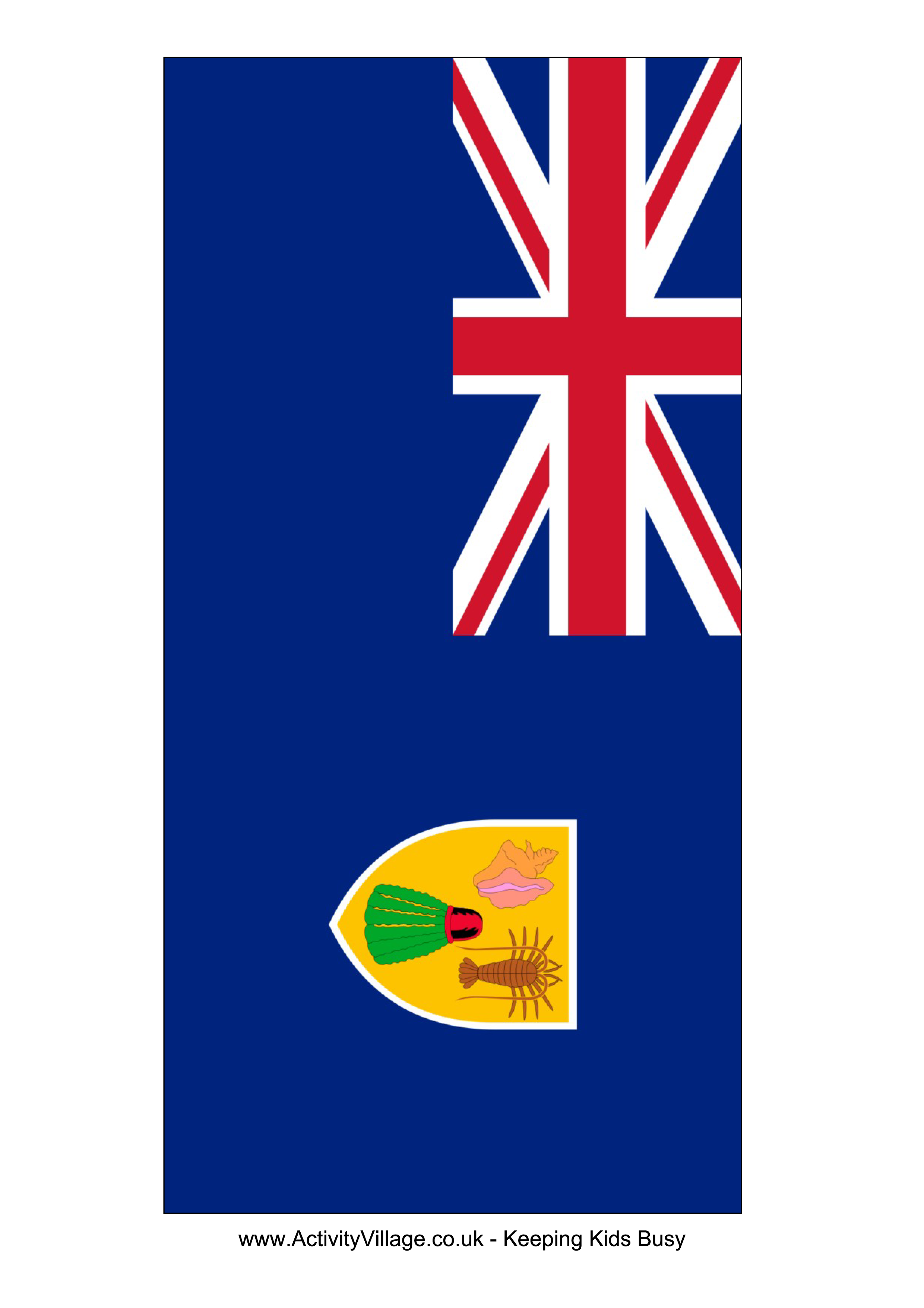 turks and caicos islands flag modèles