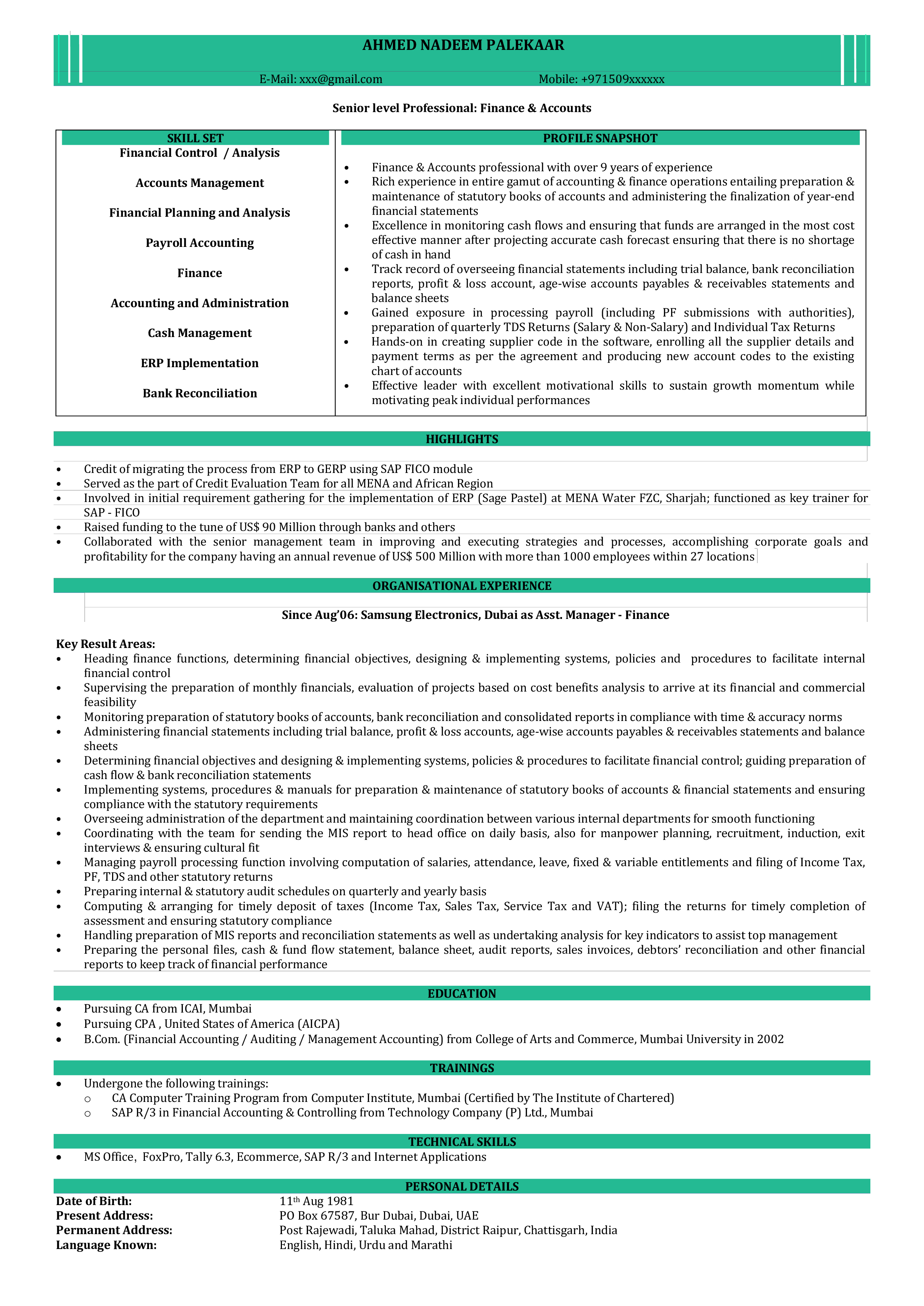 resume examples for retail district managers   4