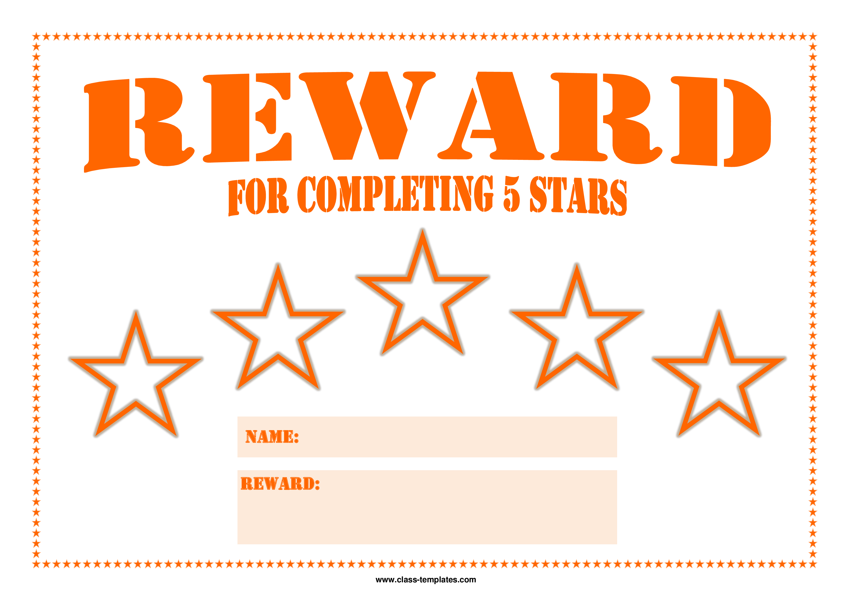 Printable Reward Chart main image