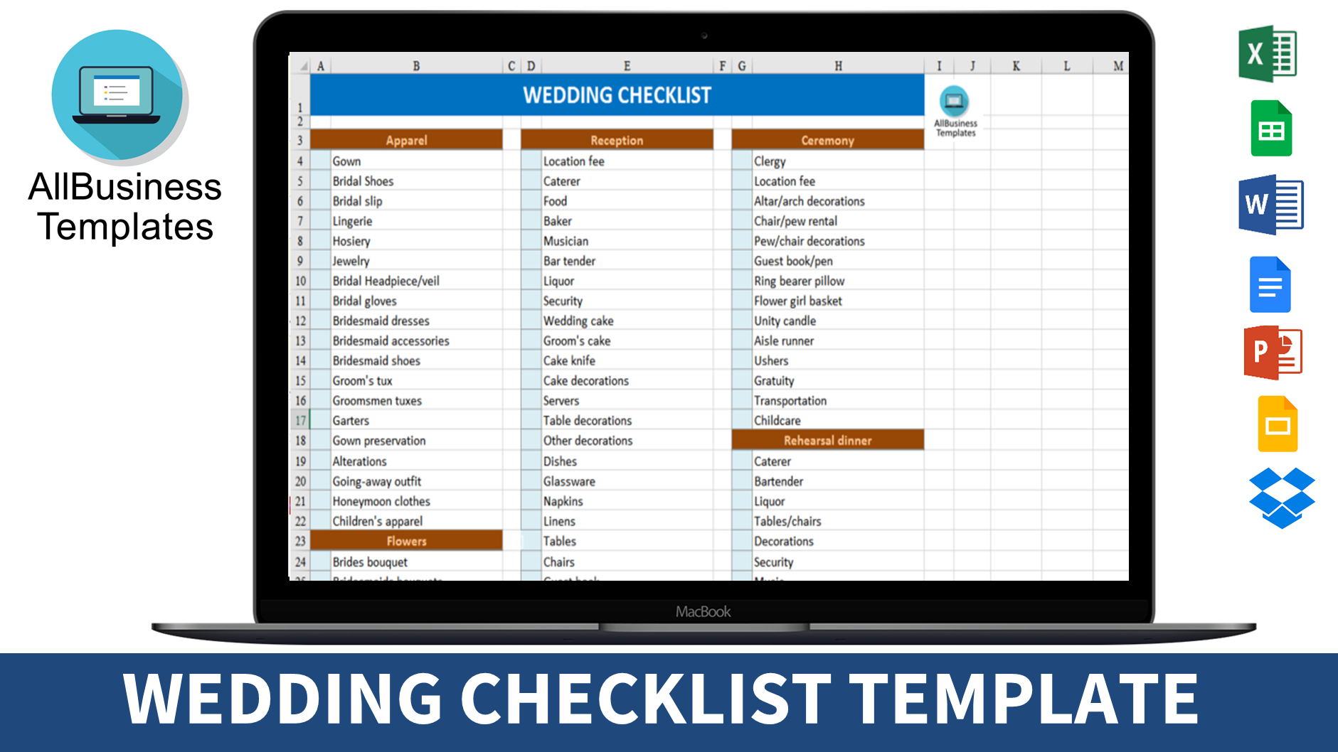 wedding planner timeline template