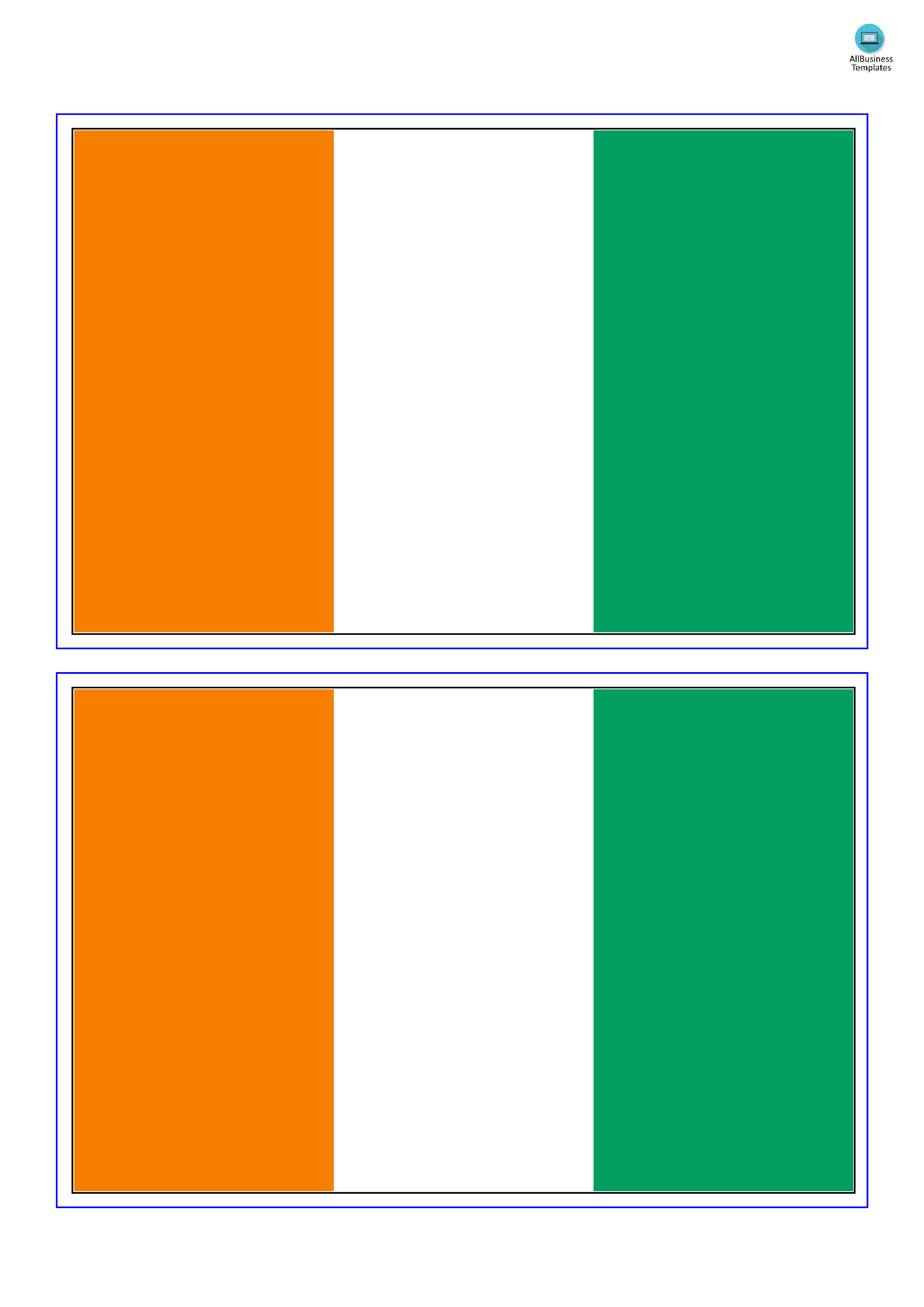 cote d'ivoire flag plantilla imagen principal