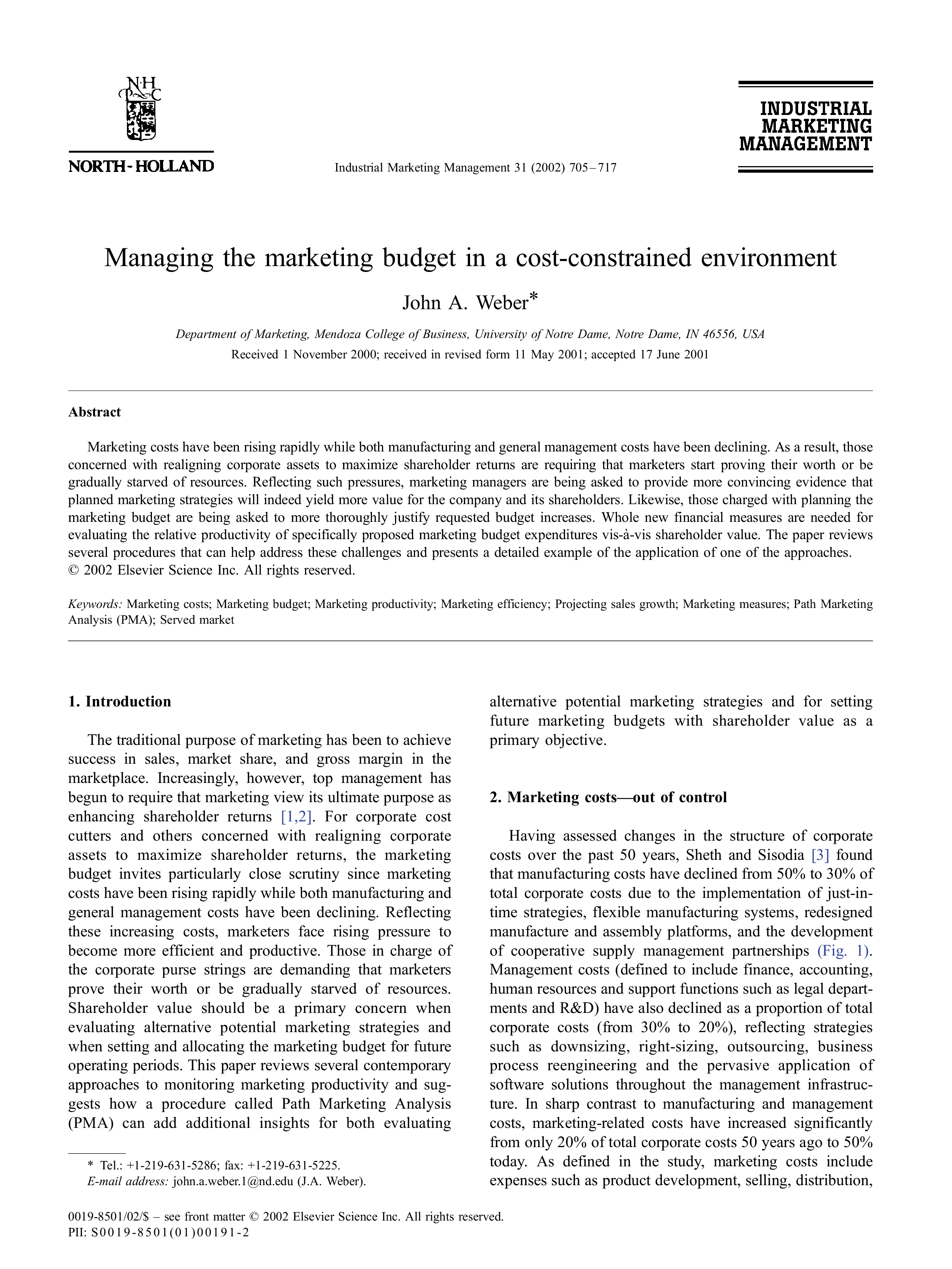 Manufacturing Budget main image