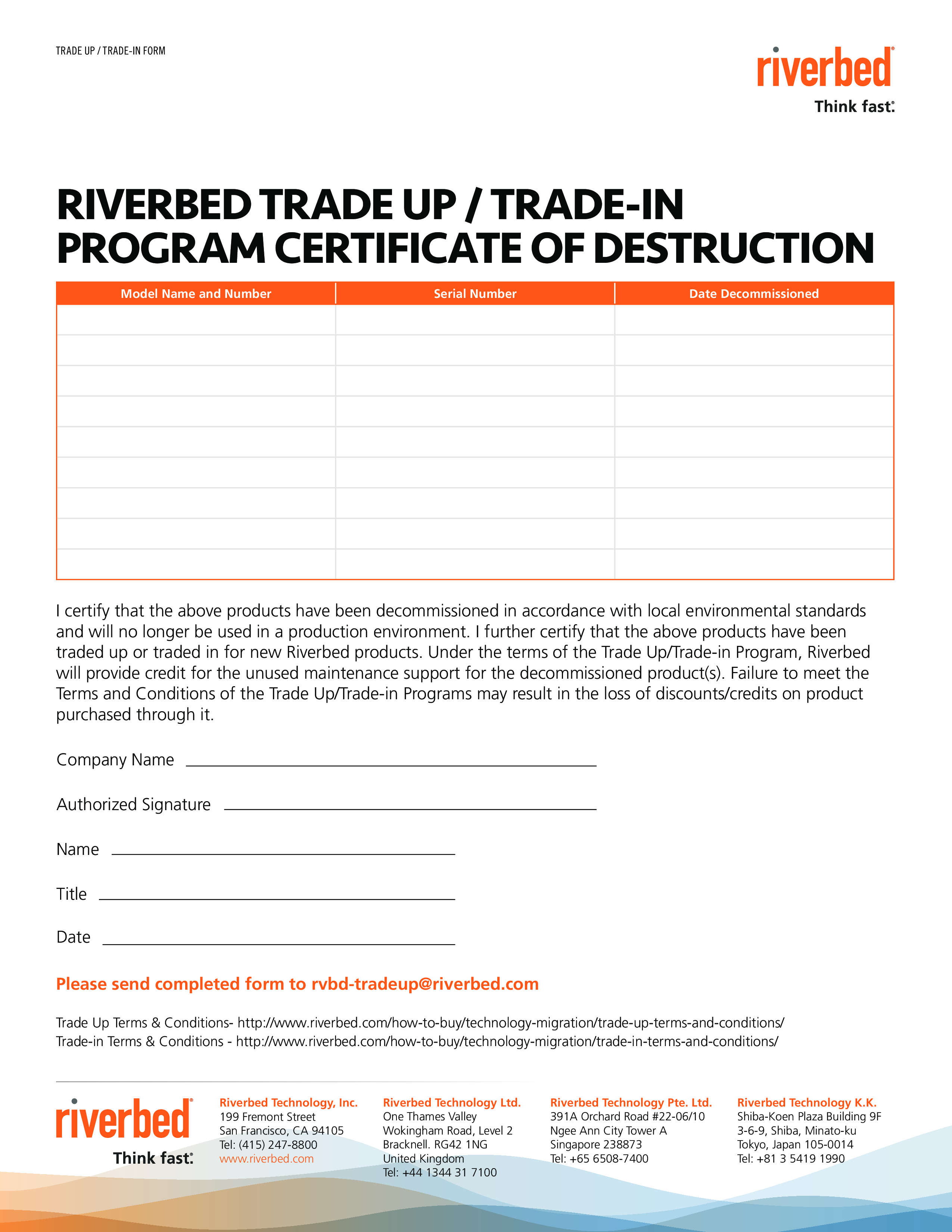 program certificate of destruction voorbeeld afbeelding 