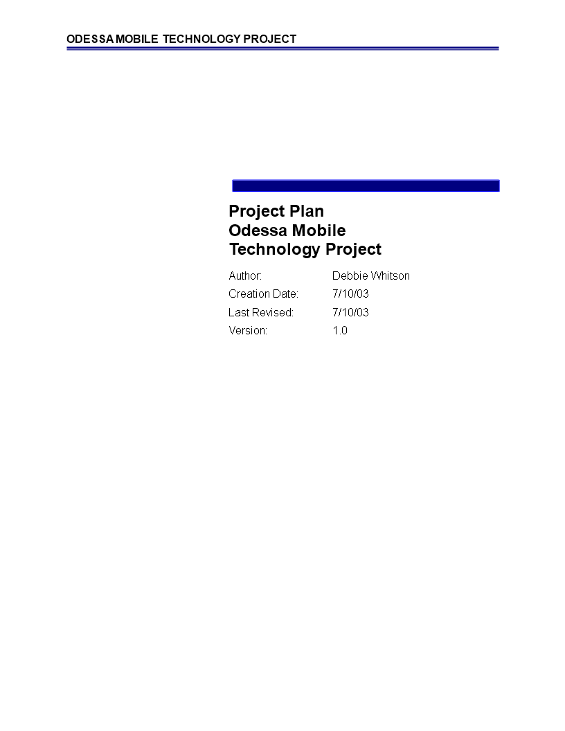 Simple Project Timeline Template Excel 模板