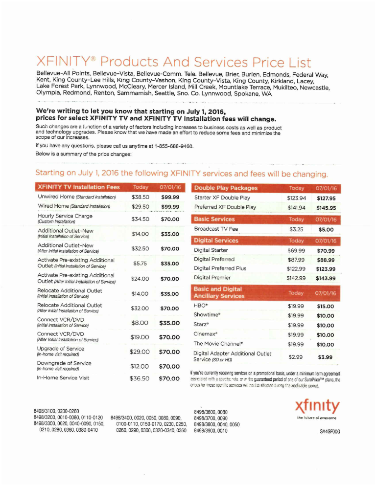 comcast rate changes july template