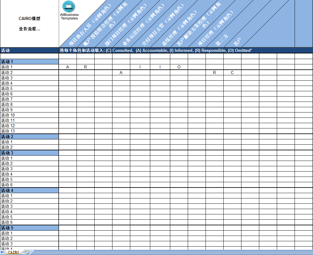 cairo 责任矩阵 template