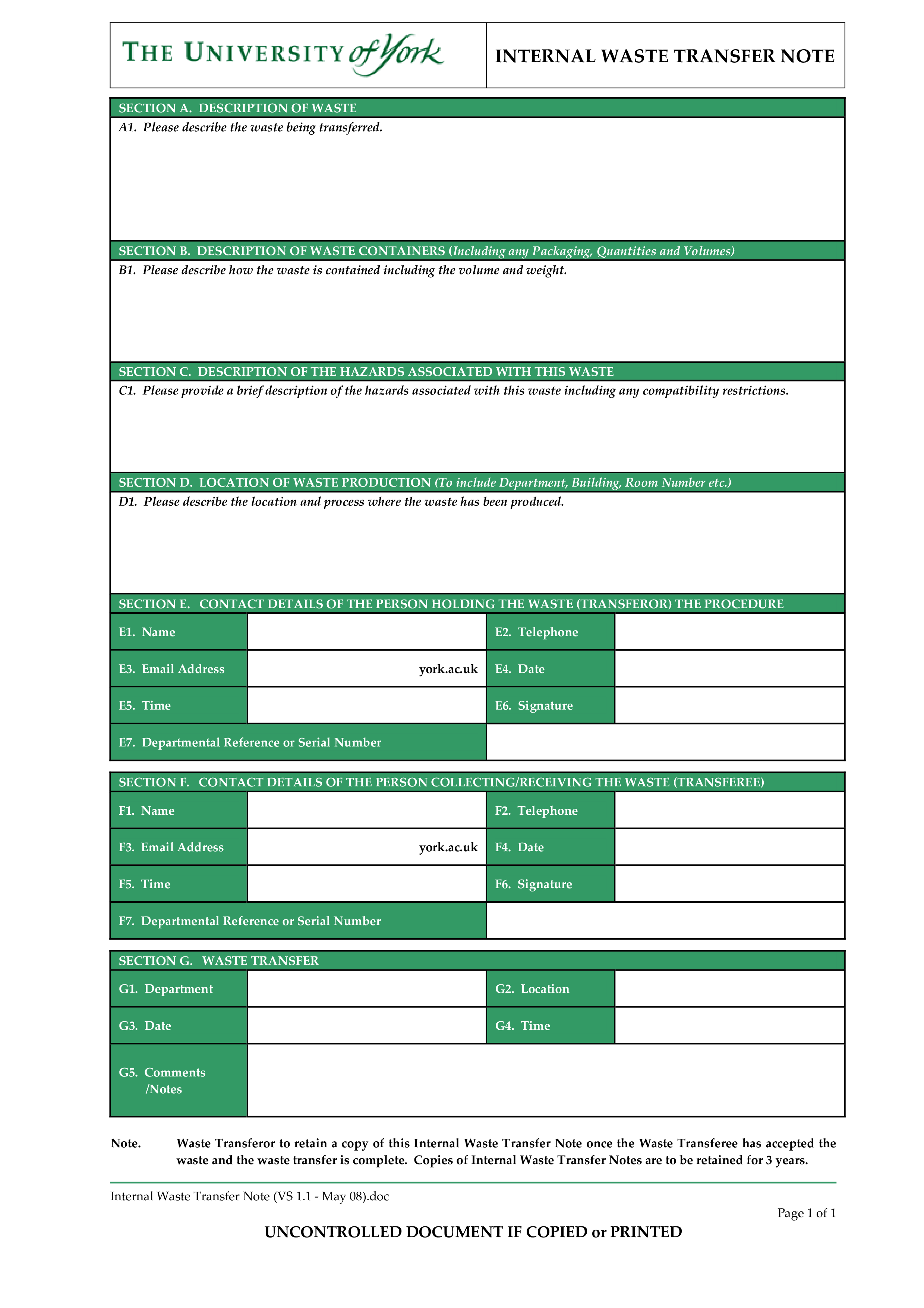 Transfer Internal main image