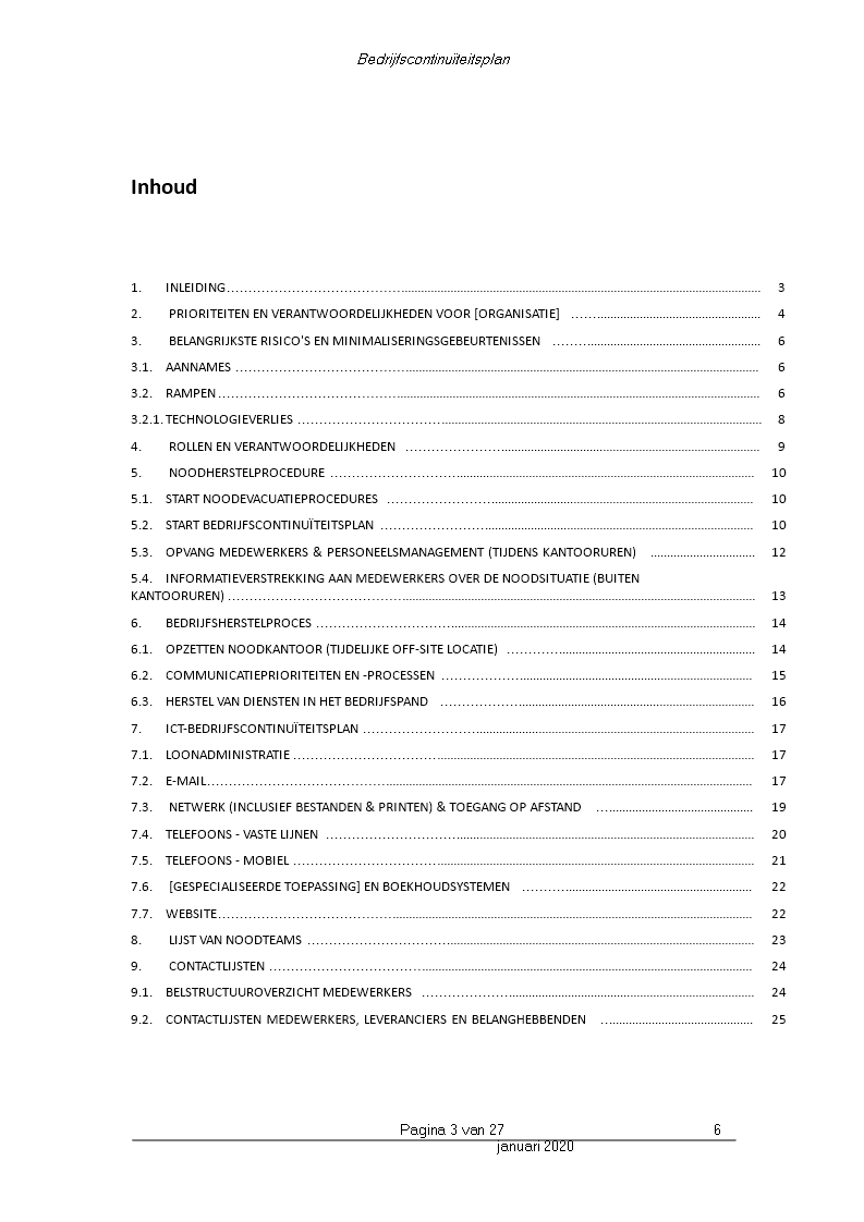 avg bedrijfscontinuïteitsplan voorbeeld afbeelding 