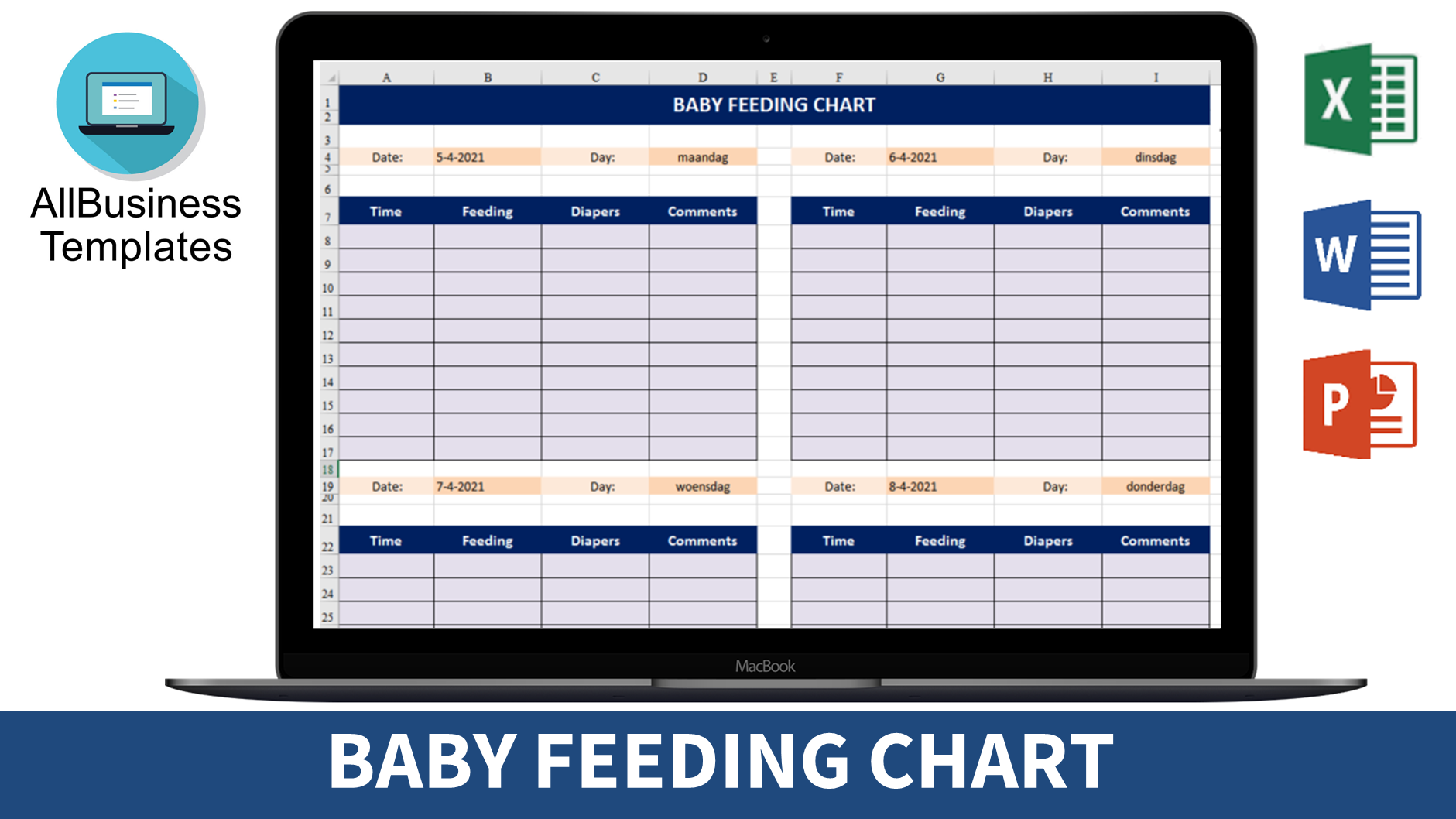 newborn feeding chart modèles