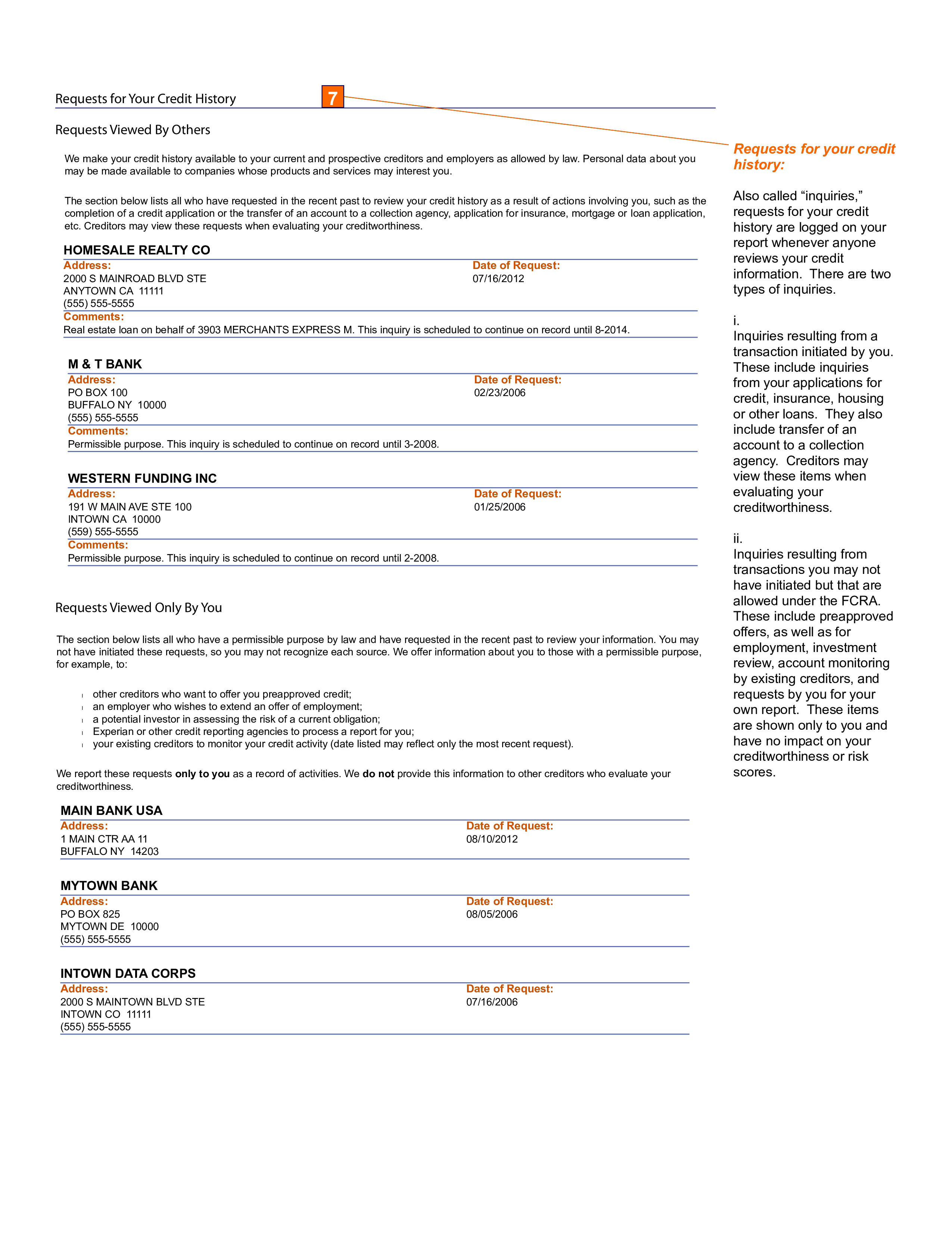 Free Fake Credit Report Template