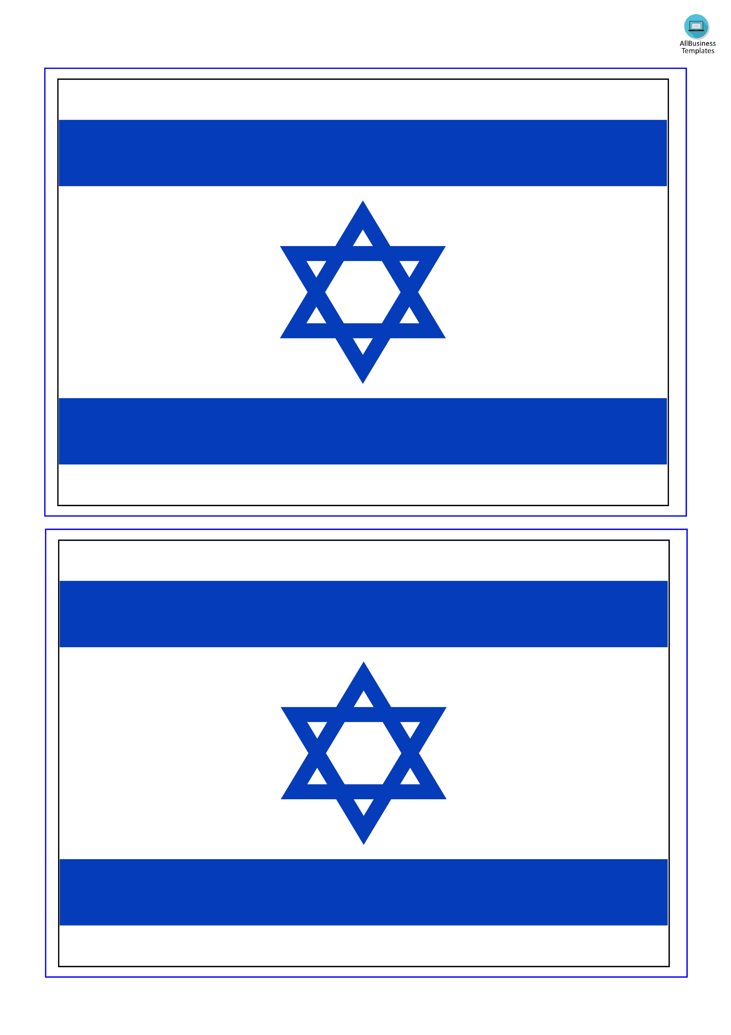 israel flag Hauptschablonenbild