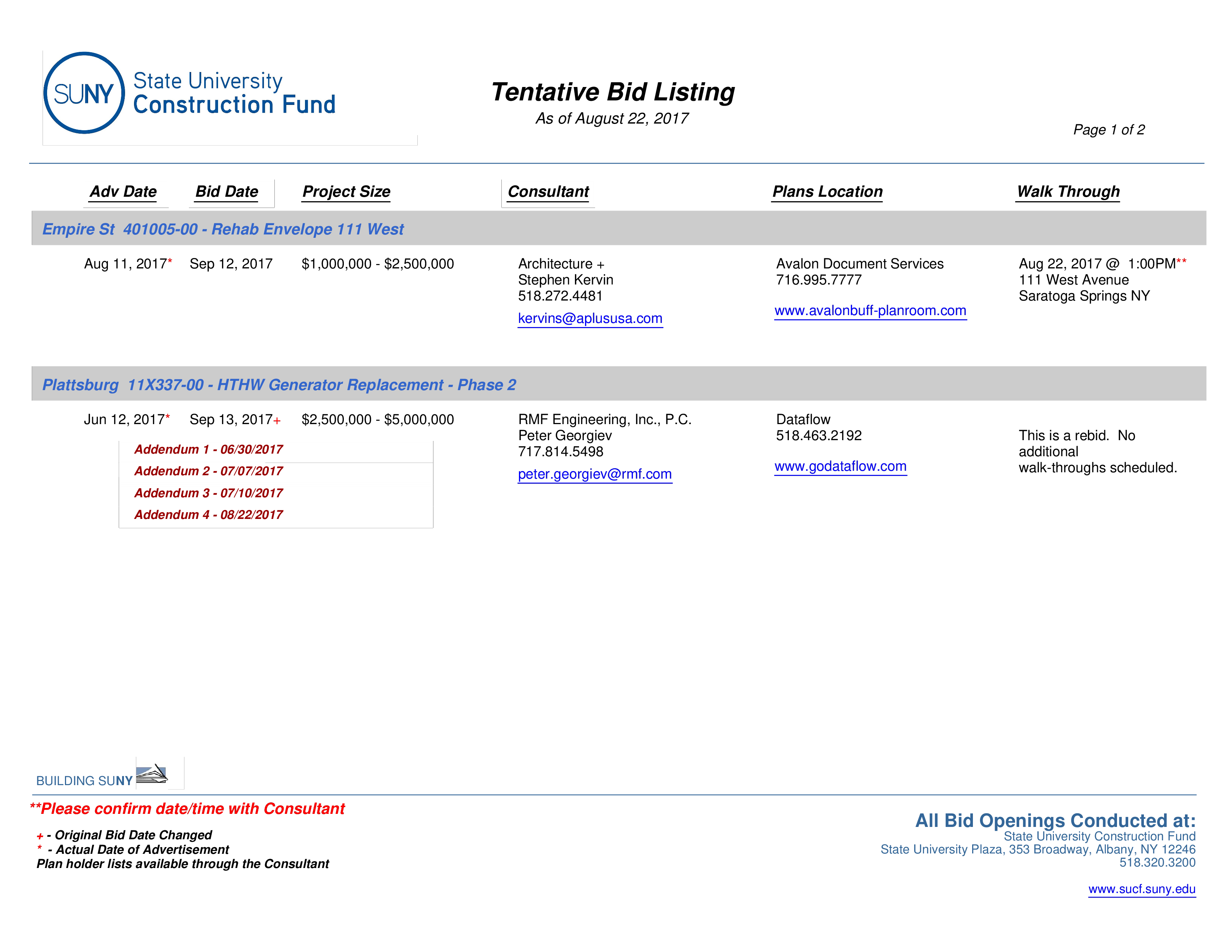 Bidlist Calendar main image