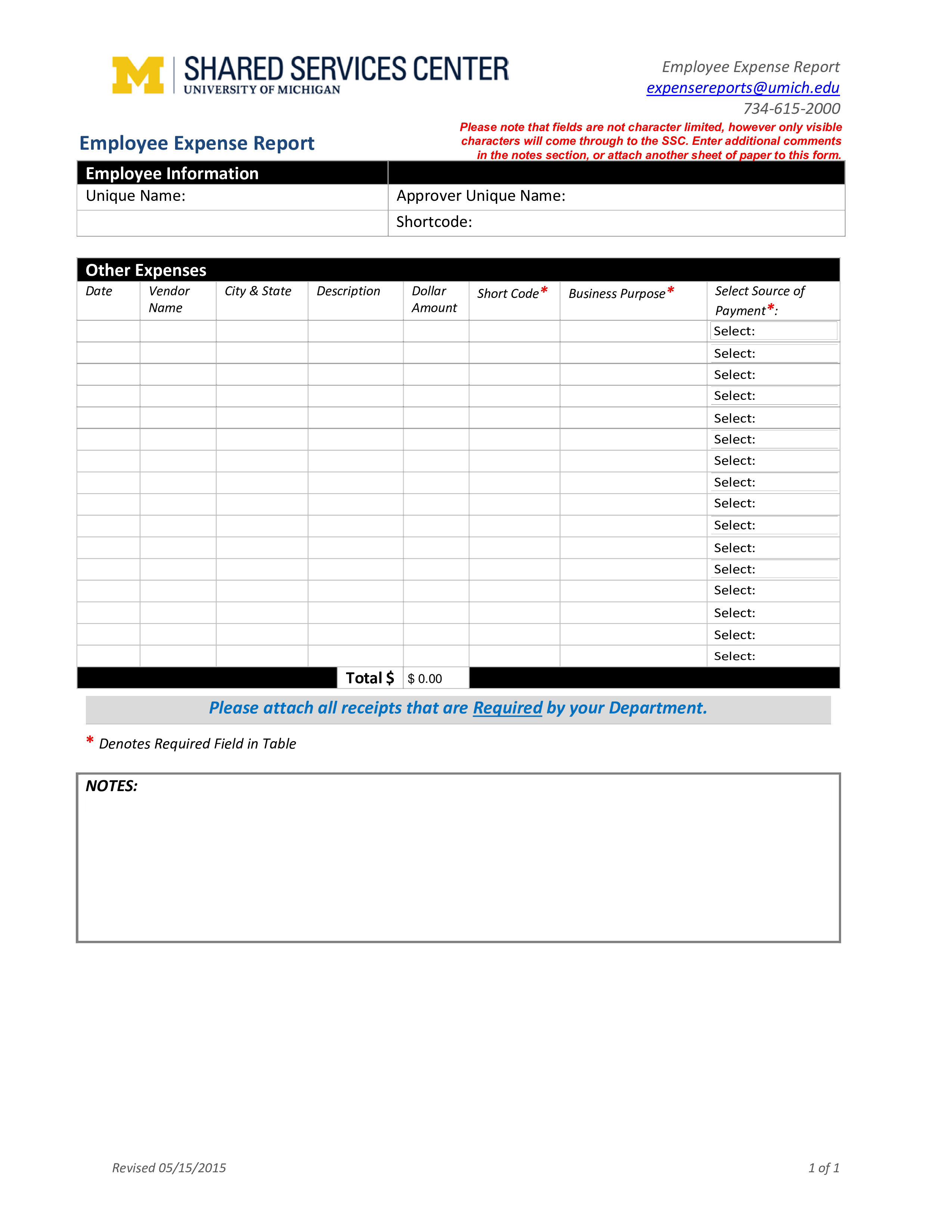 employee expense statement report pdf modèles