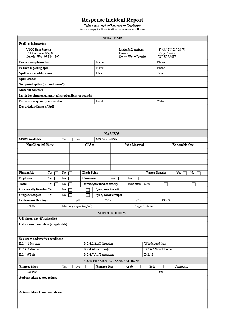 emergency response incident report plantilla imagen principal