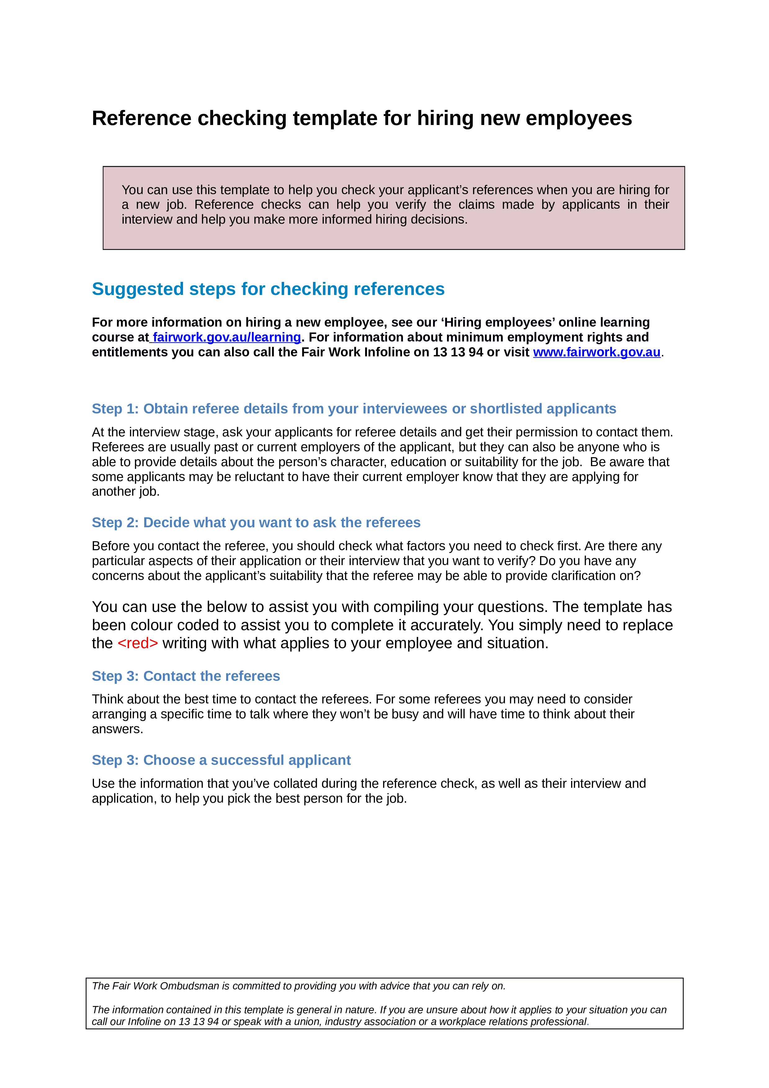 Sample Reference Form The Document Template