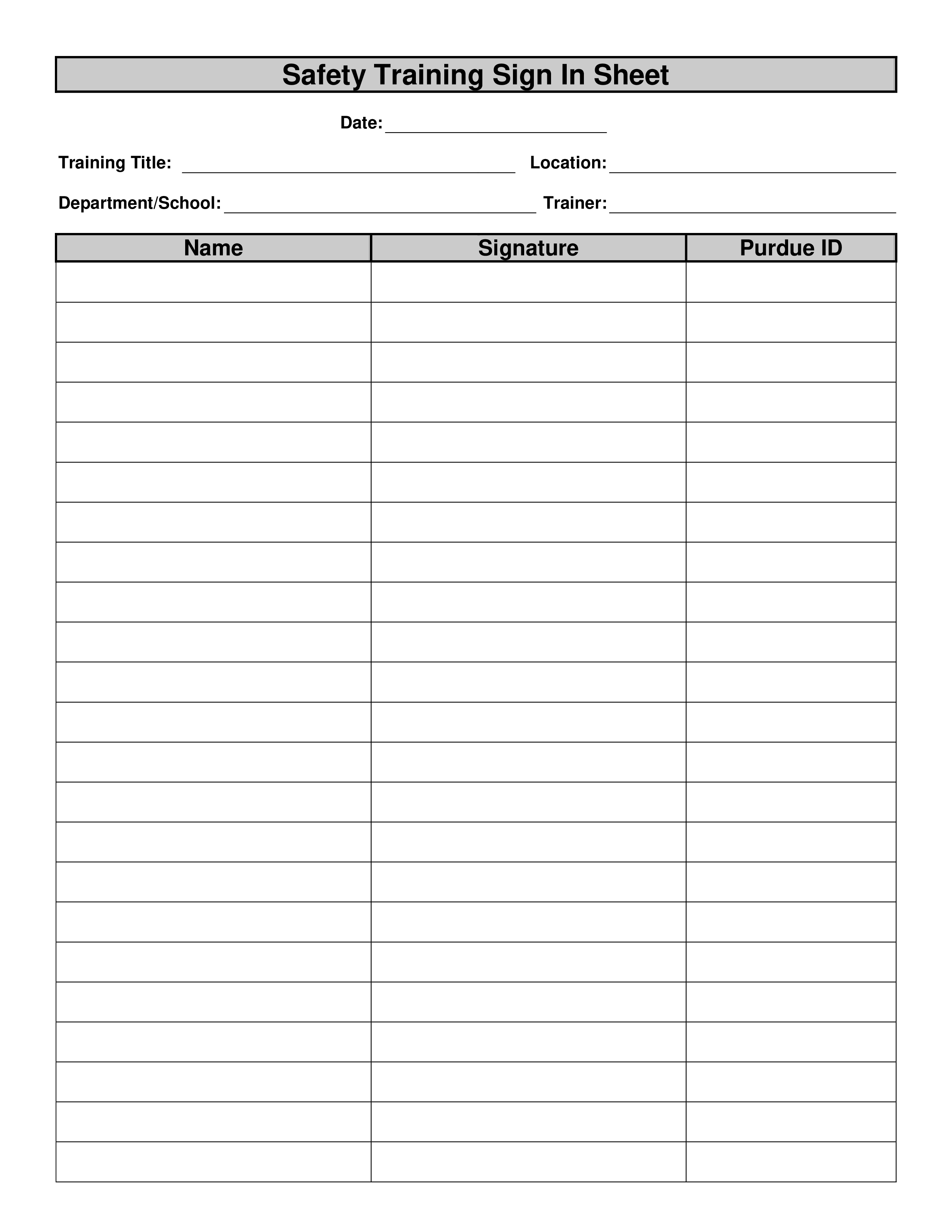 Printable Training Sign In Sheet Template Word Kidsworksheetfun Vrogue