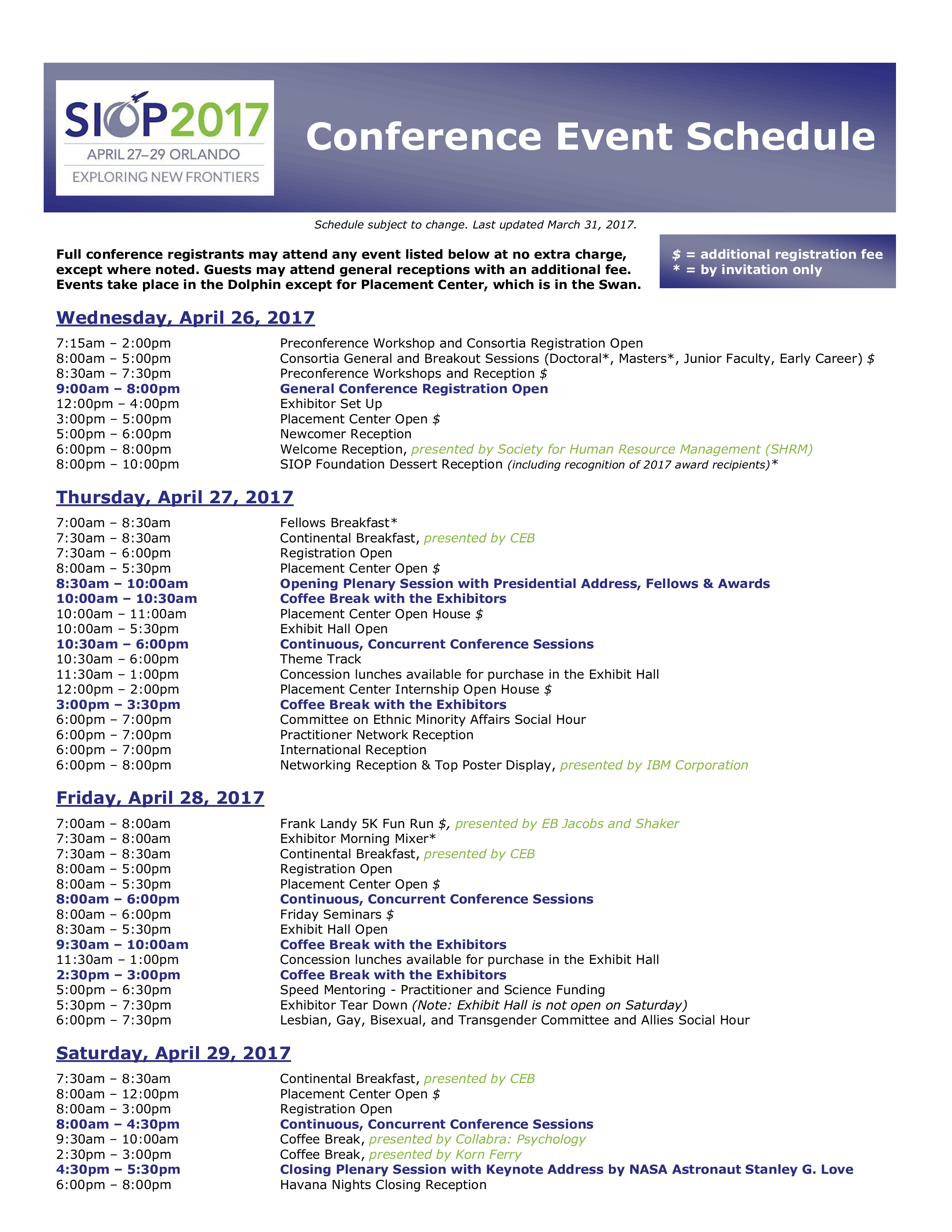 conference event template