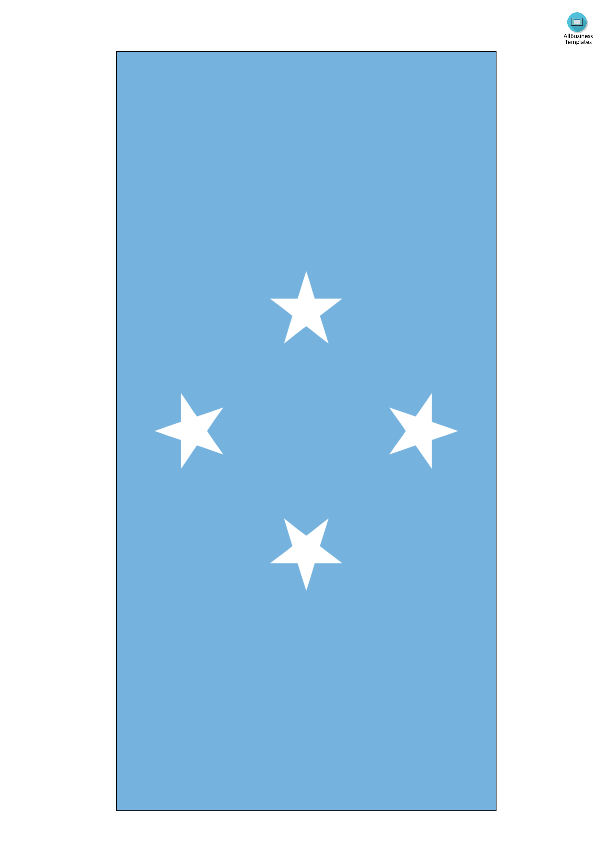 Micronesia Flag Templates at