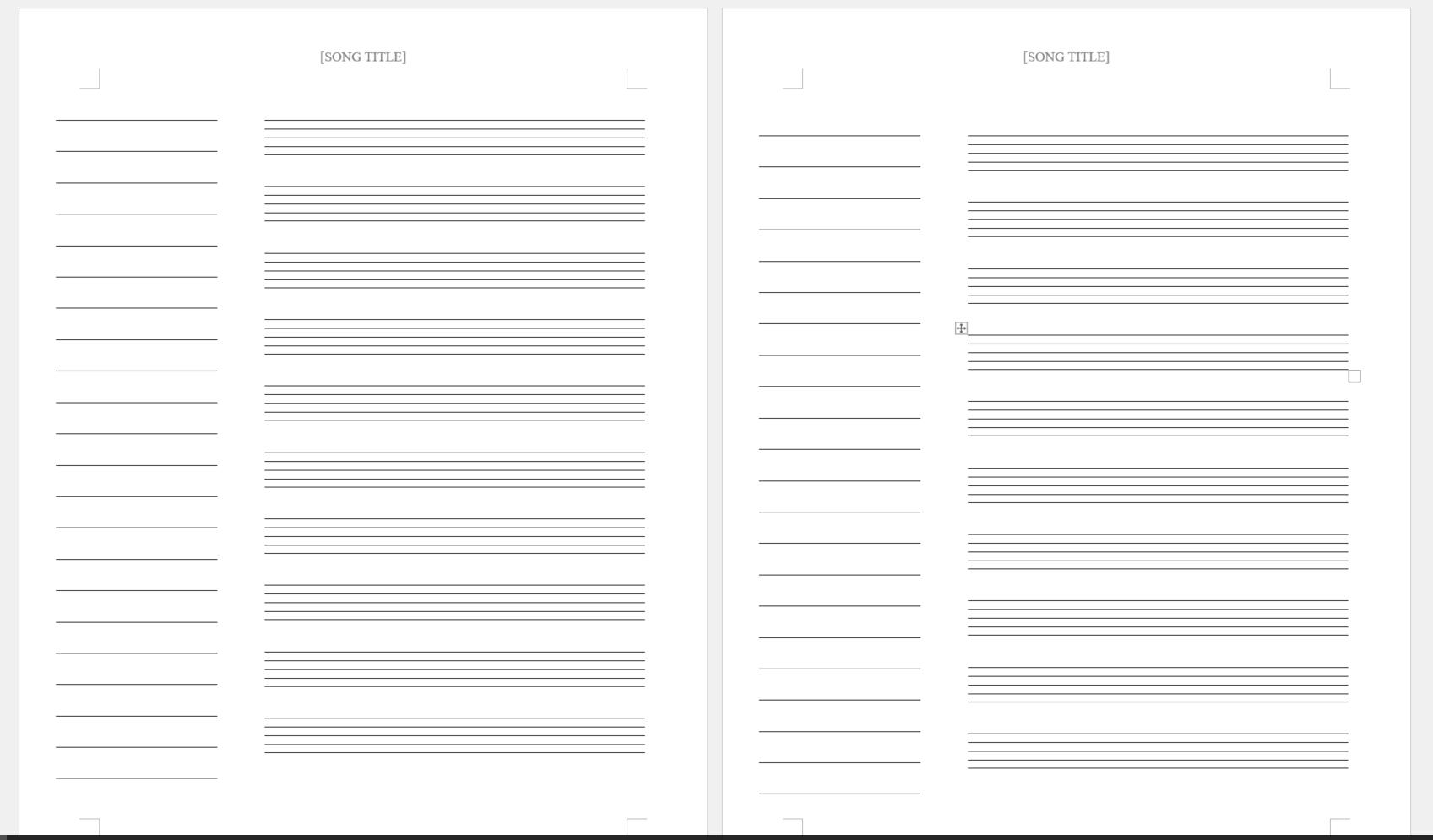 music staff sheet 10 lines with notes voorbeeld afbeelding 