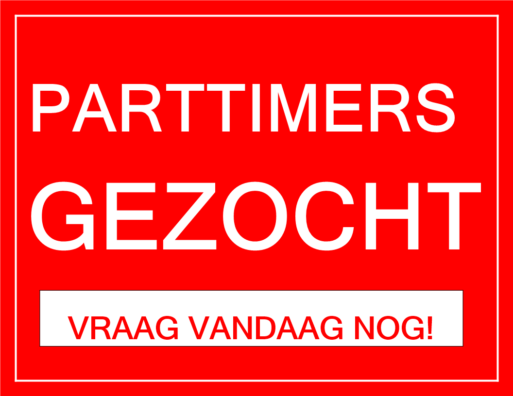 parttimers gezocht template voorbeeld afbeelding 