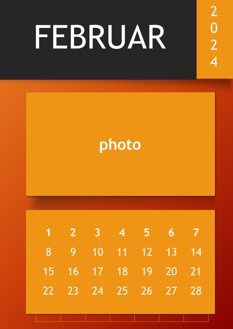 kalender 2024 ppt-vorlage template