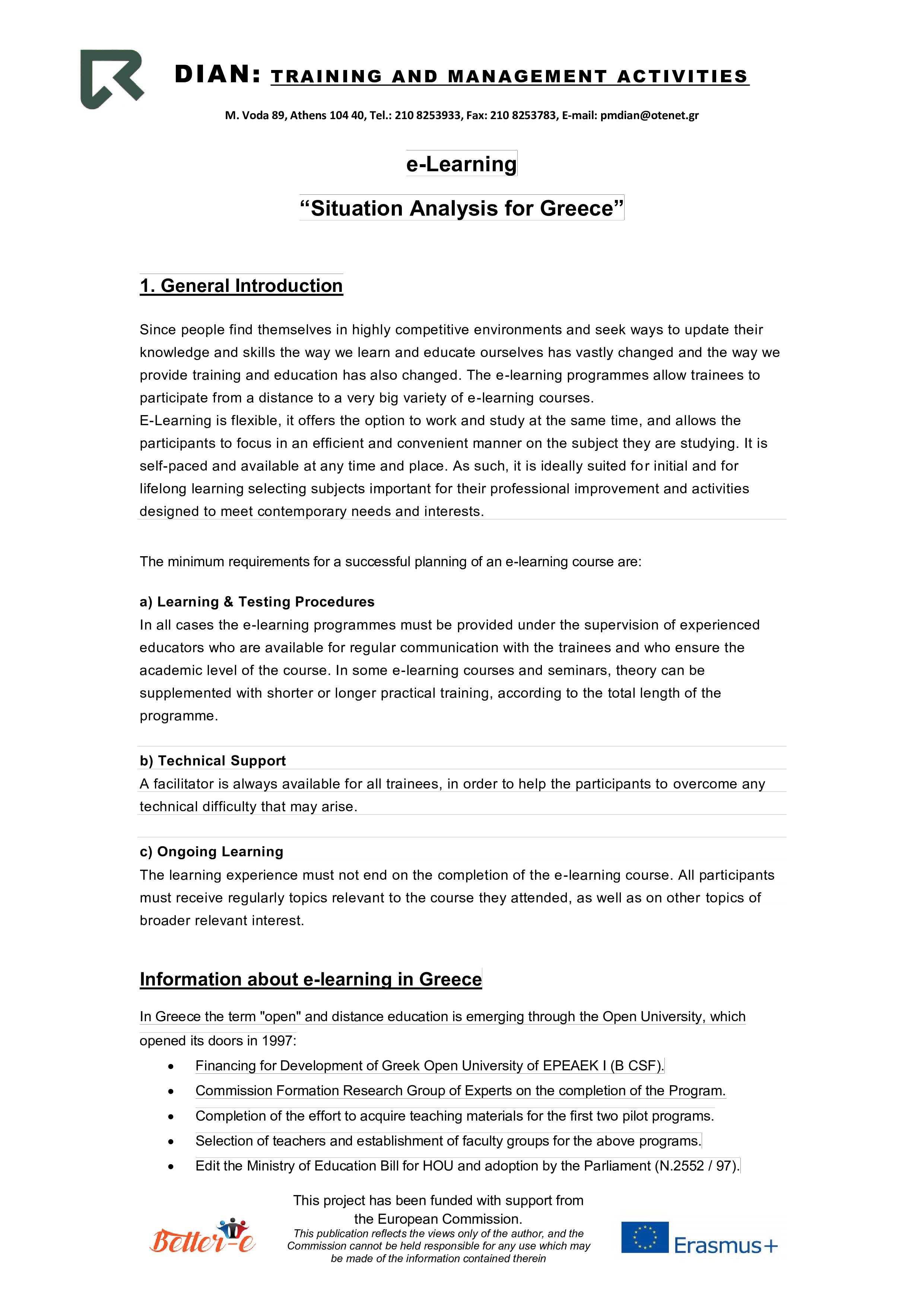 learning situation analysis modèles