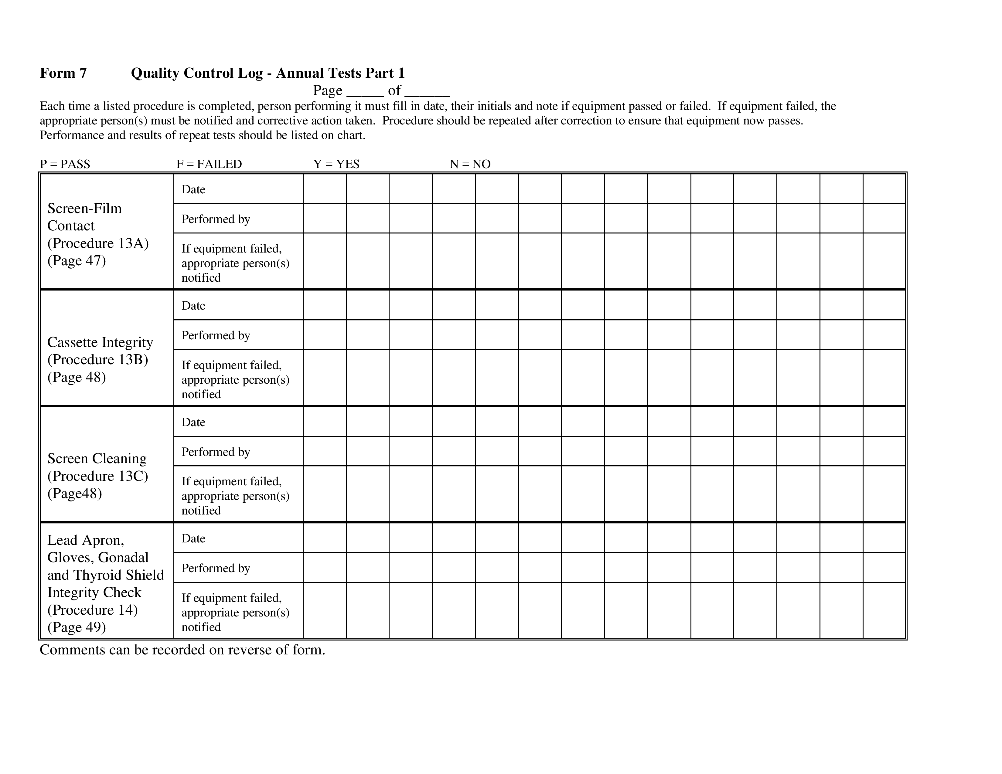 免费 Blank control charts printable 样本文件在