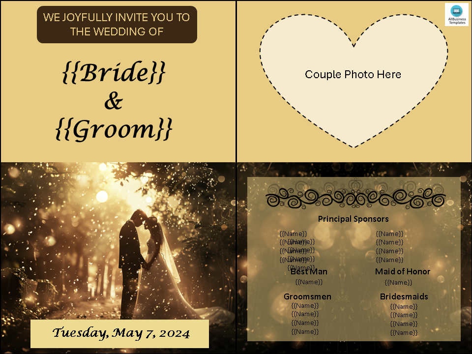 Wedding Invites | Templates at allbusinesstemplates.com