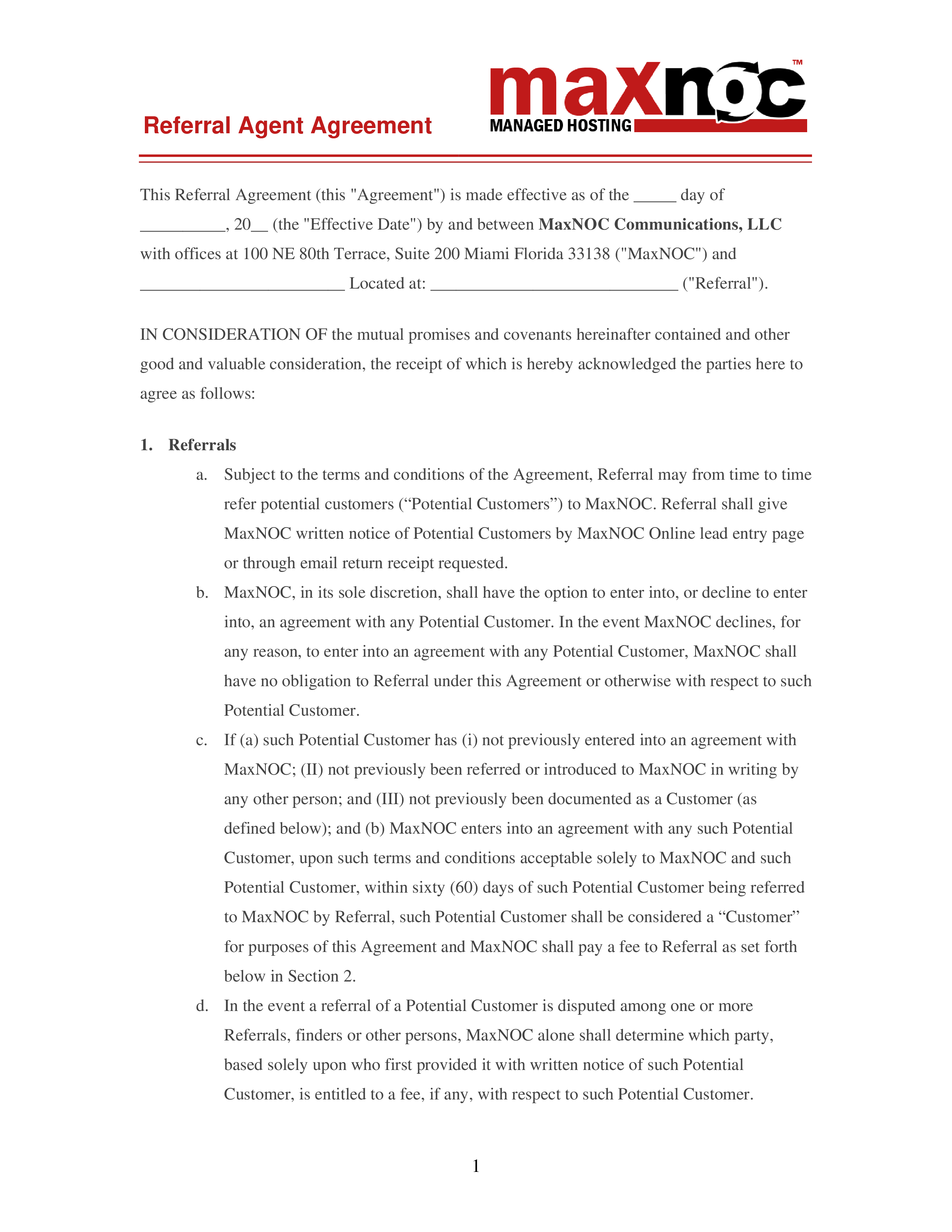 referral agent agreement sample voorbeeld afbeelding 