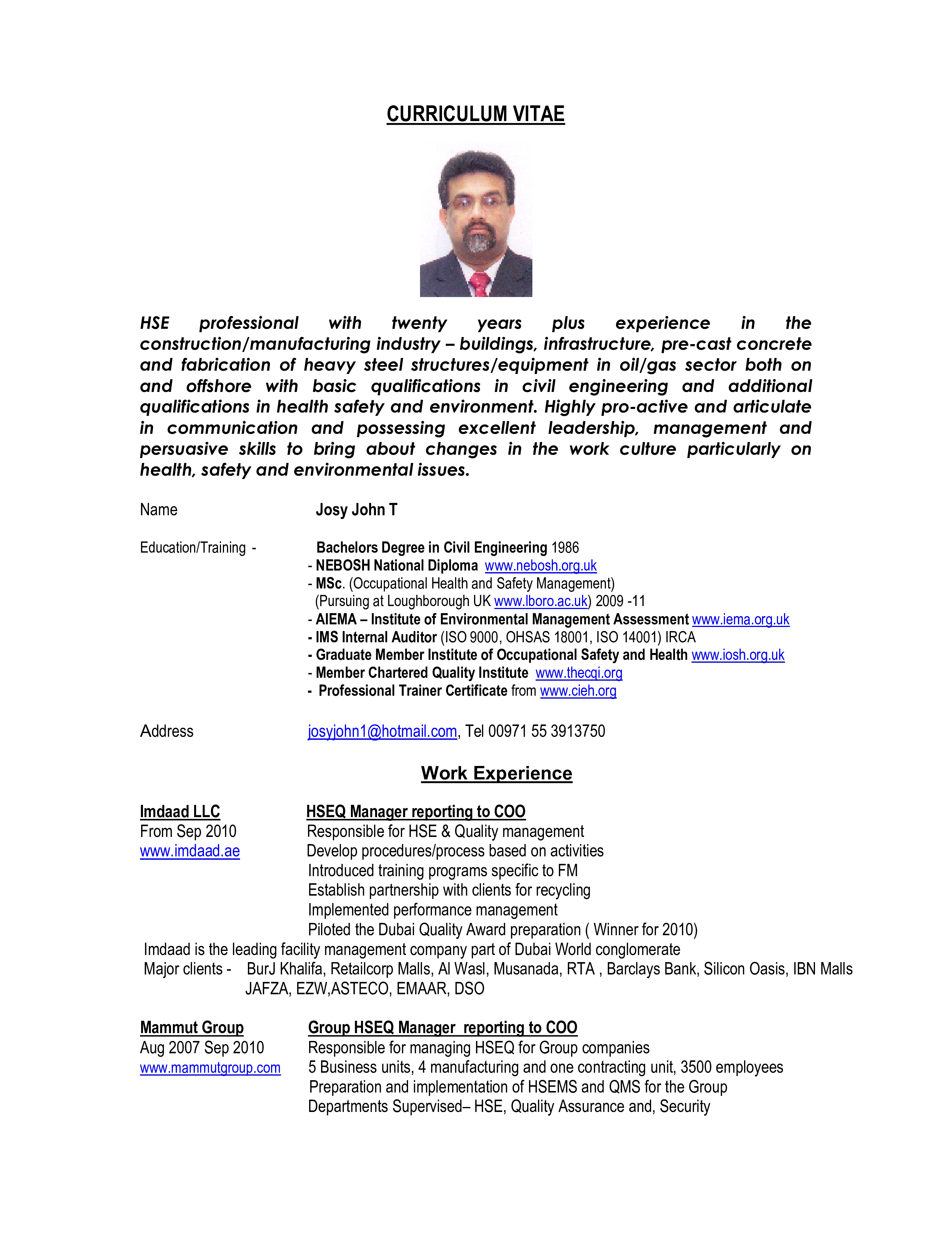 Construction Sales Engineer CV Templates At Allbusinesstemplates