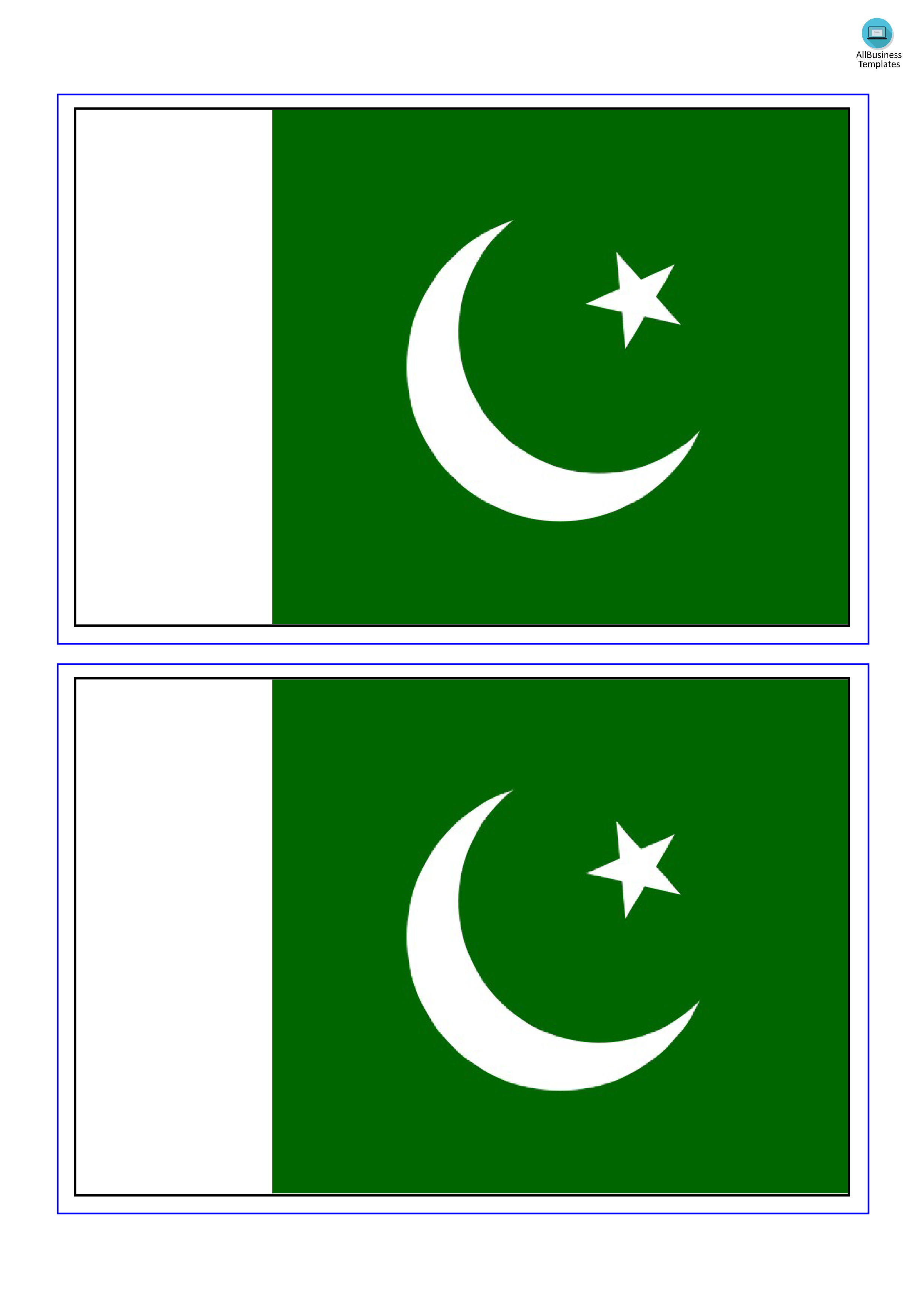 pakistan flag Hauptschablonenbild