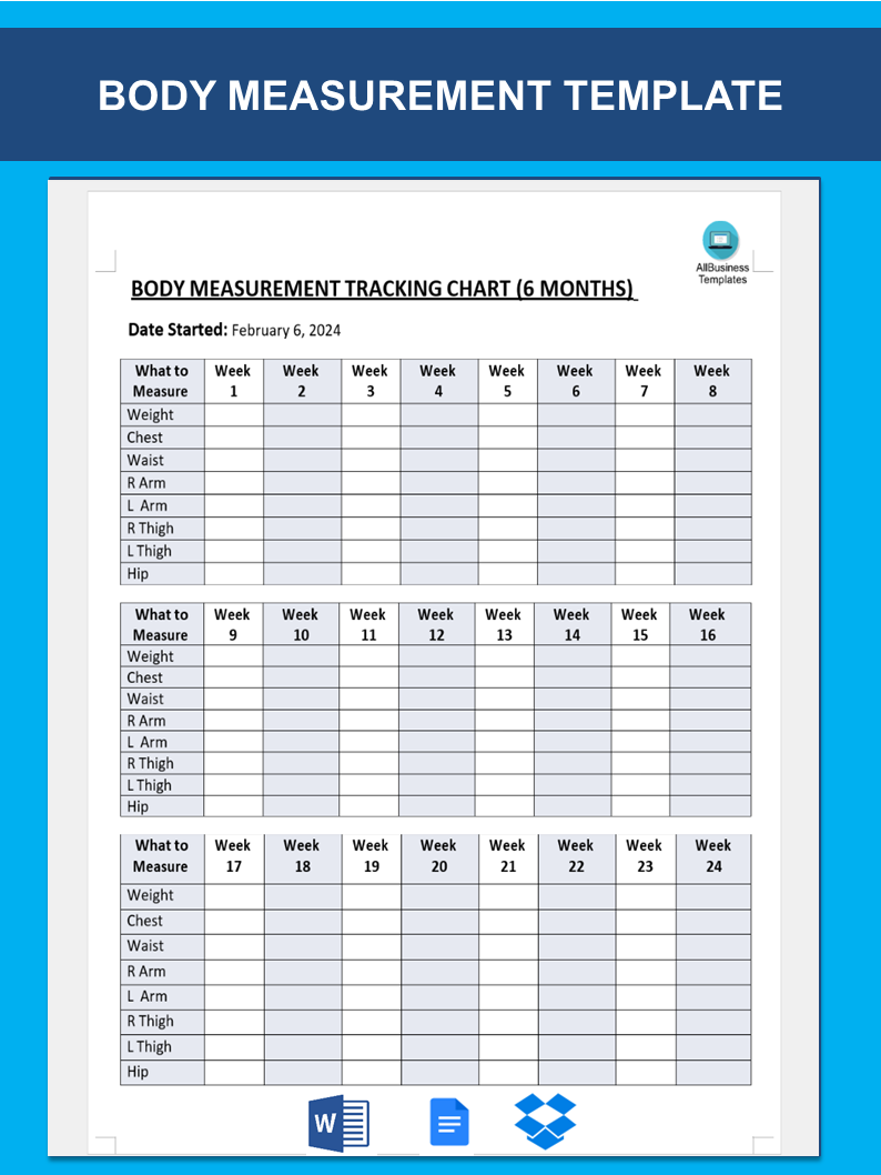 measurement body modèles