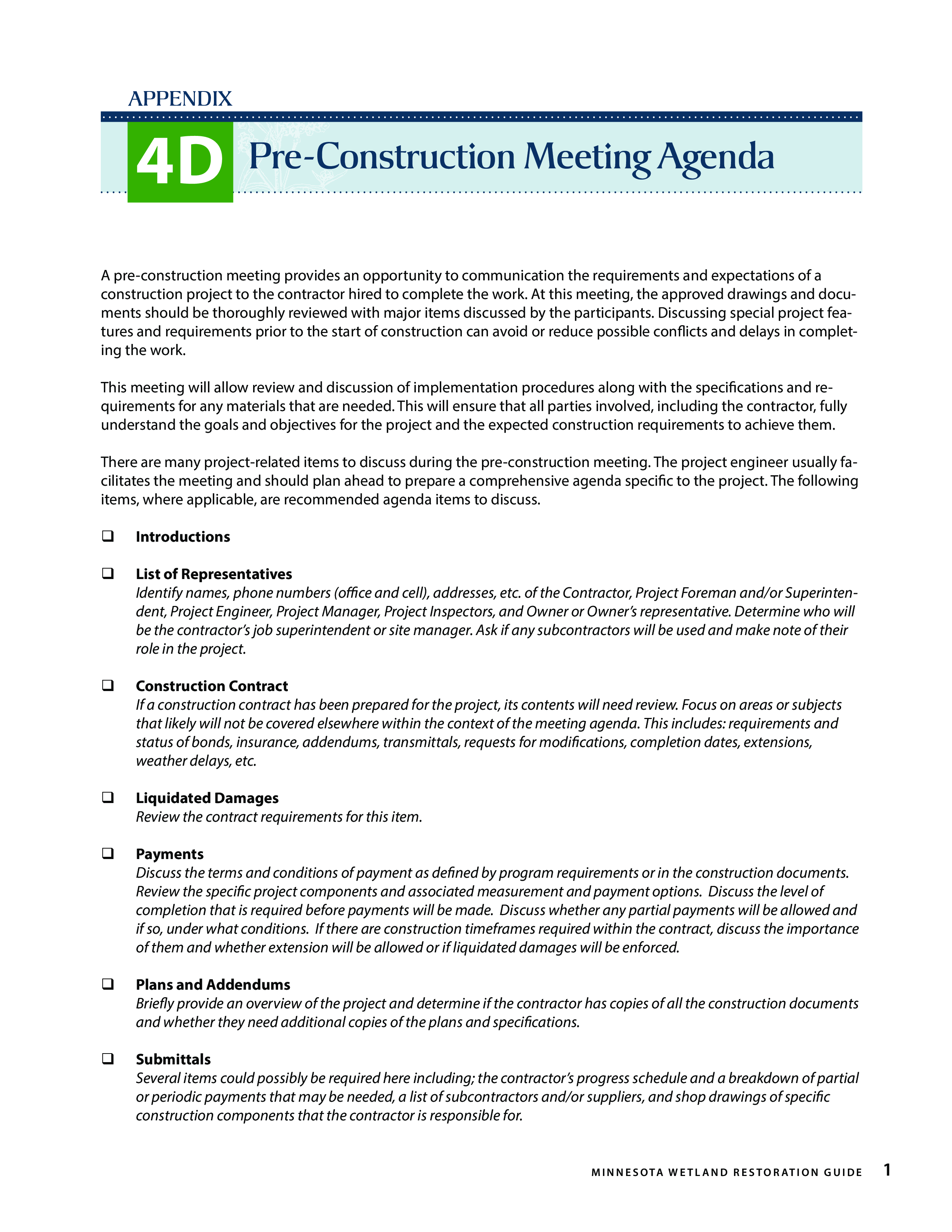 Kostenloses Pre Construction Meeting Agenda With Regard To Pre Construction Meeting Agenda Template