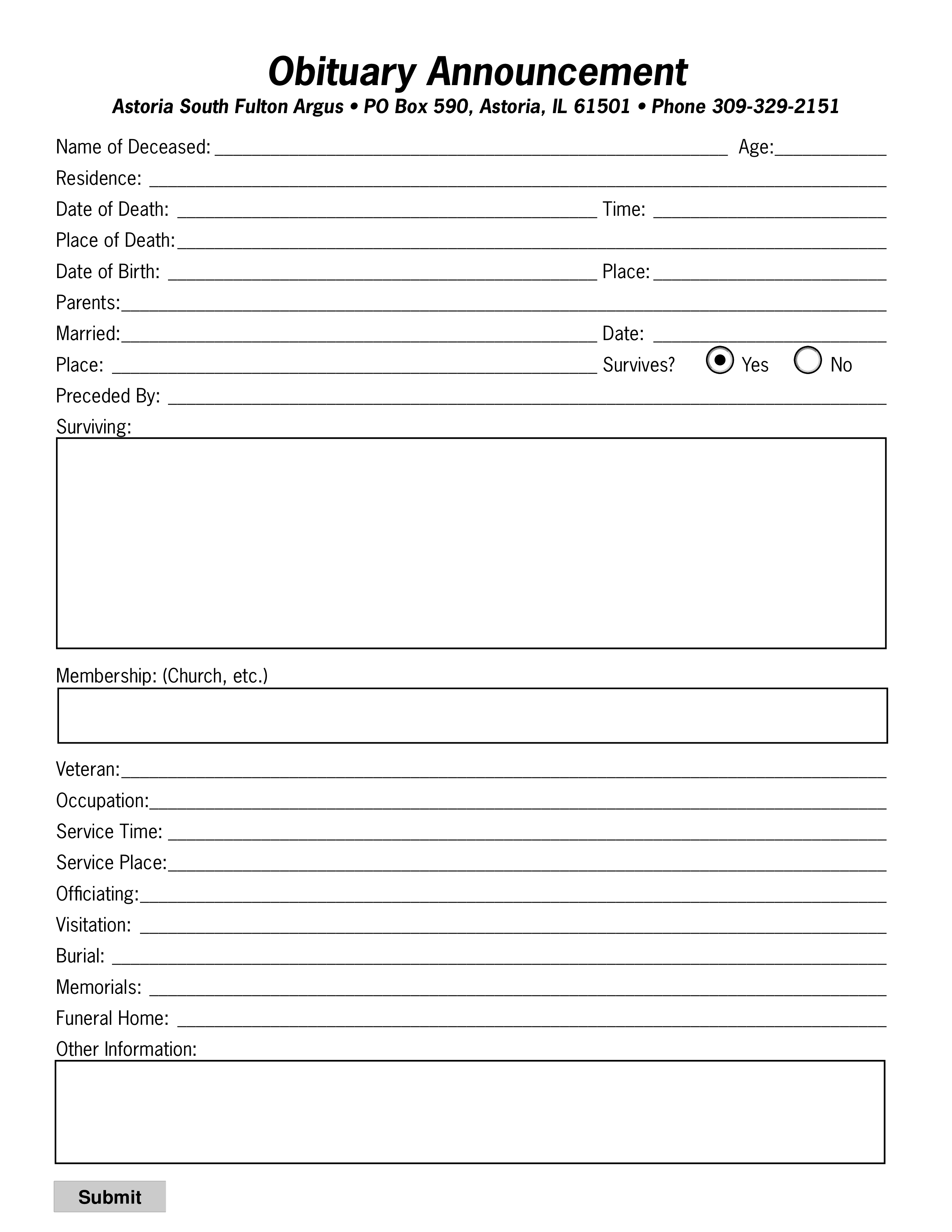 Free Obituary Template Google Docs Creativeenergyworks