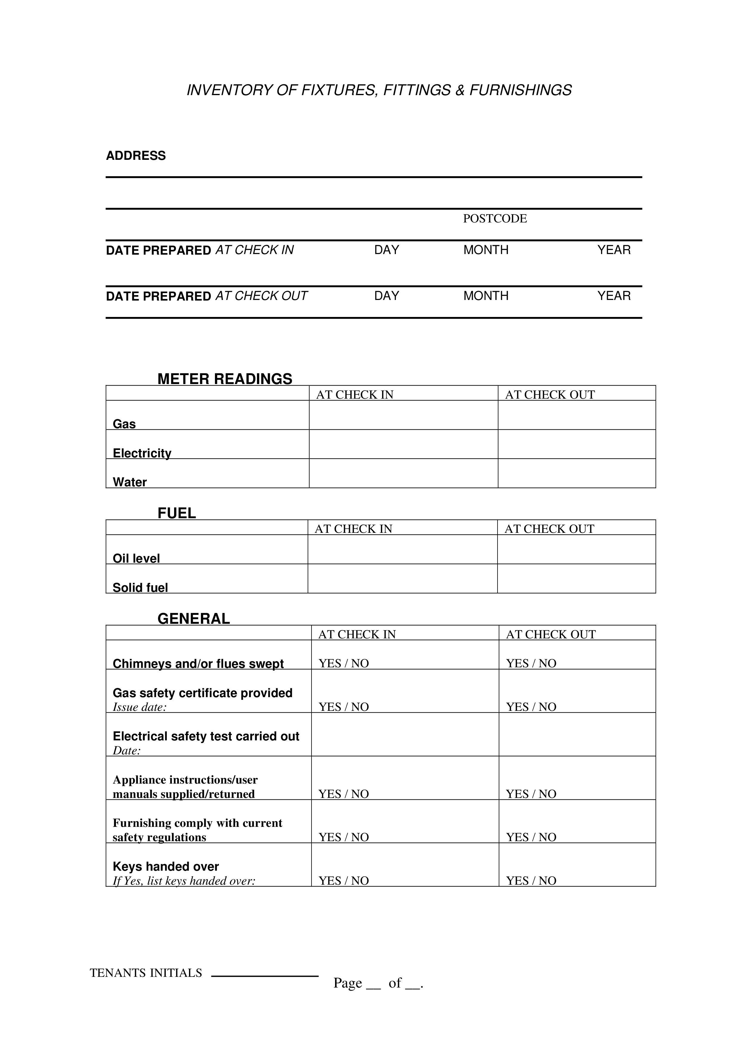 Inventory of Fixtures property main image