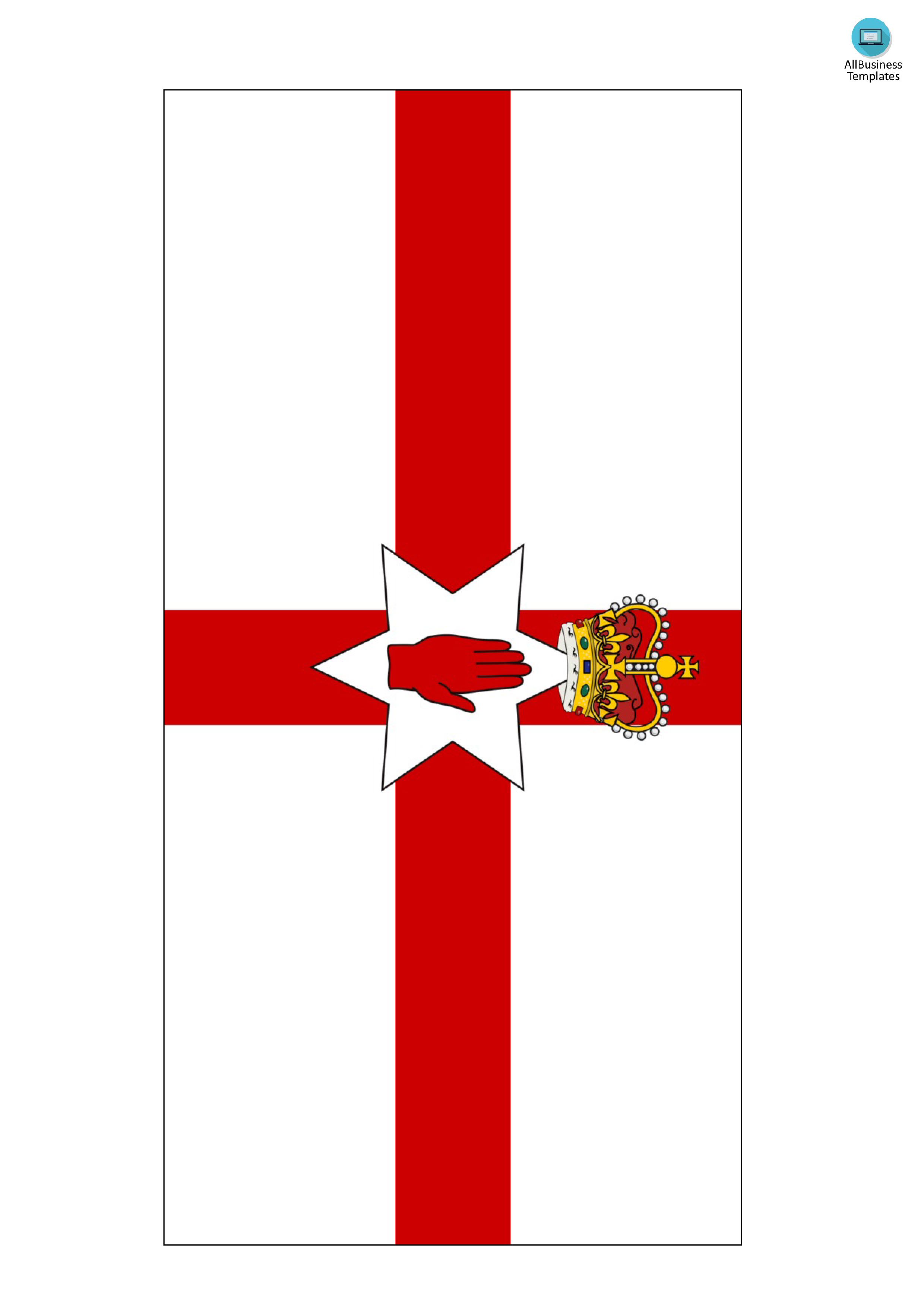 northern ireland flag voorbeeld afbeelding 