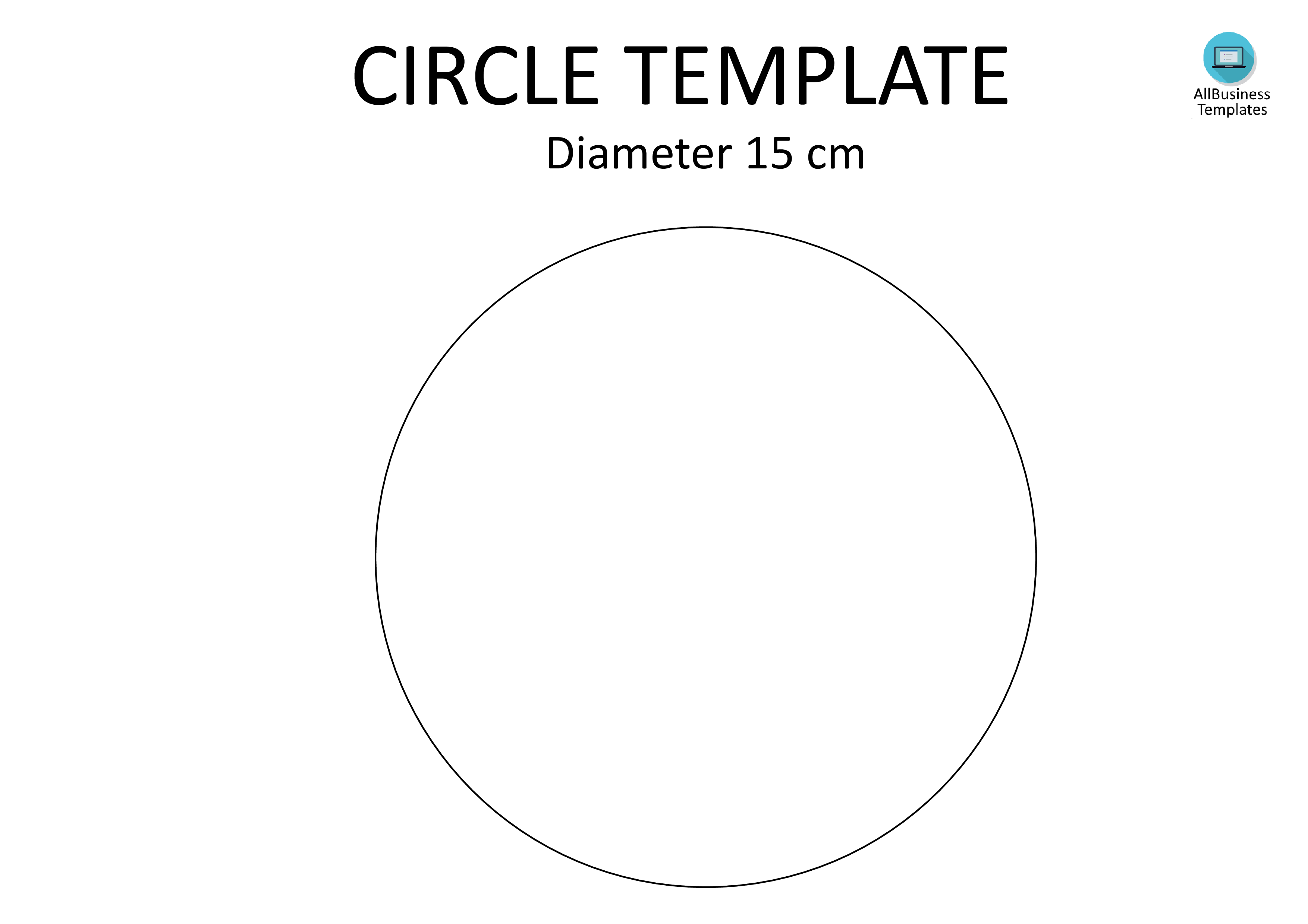 circle template a4 diameter 15cm plantilla imagen principal