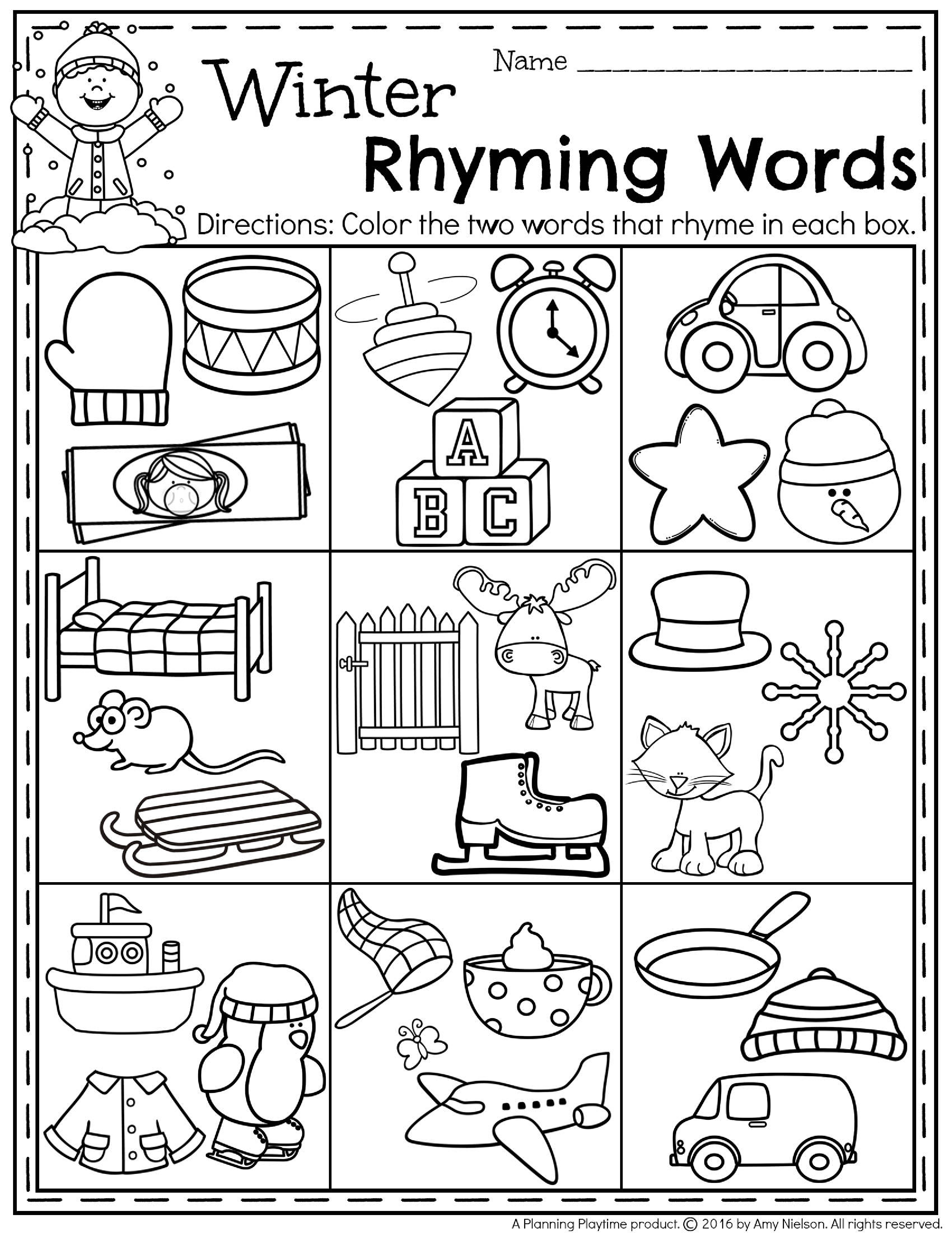 Free Printable Worksheet For Preschool