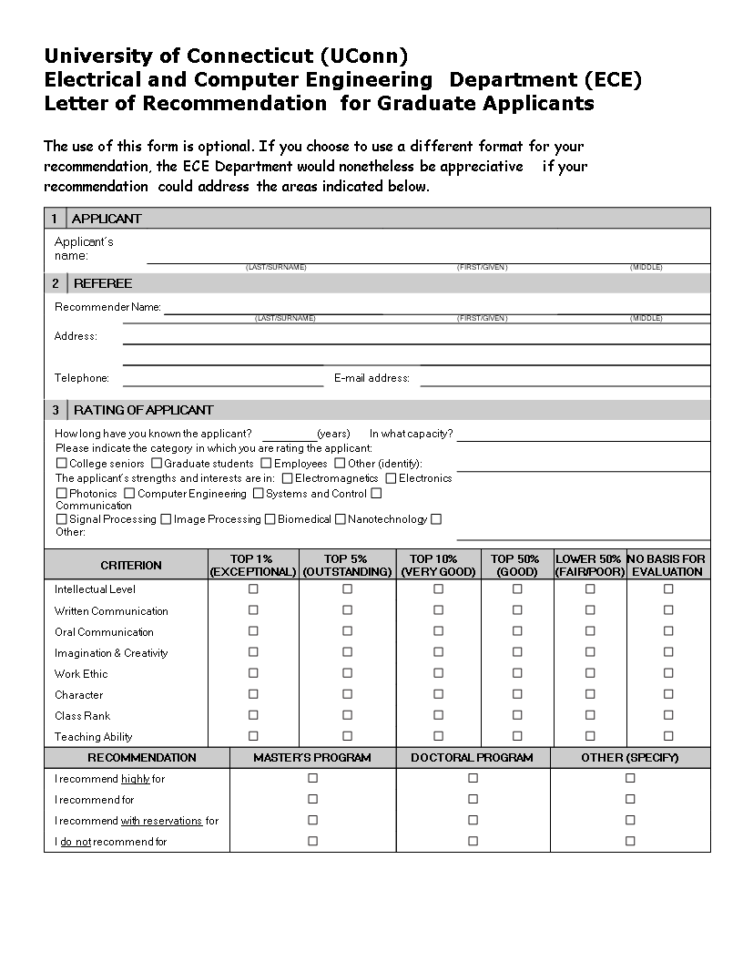 letter of recommendation for graduate school student voorbeeld afbeelding 